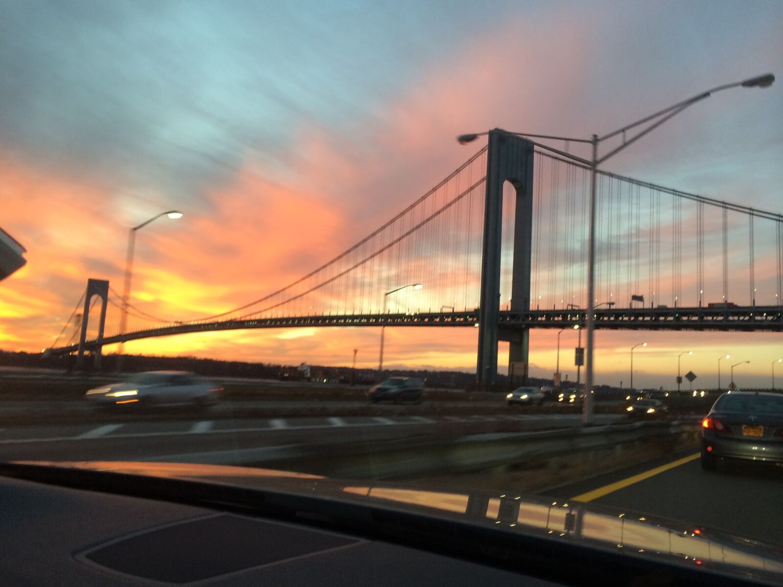 iPhone 5s back camera 4.12mm f/2.2 sample photo. Bridge, to, night photography