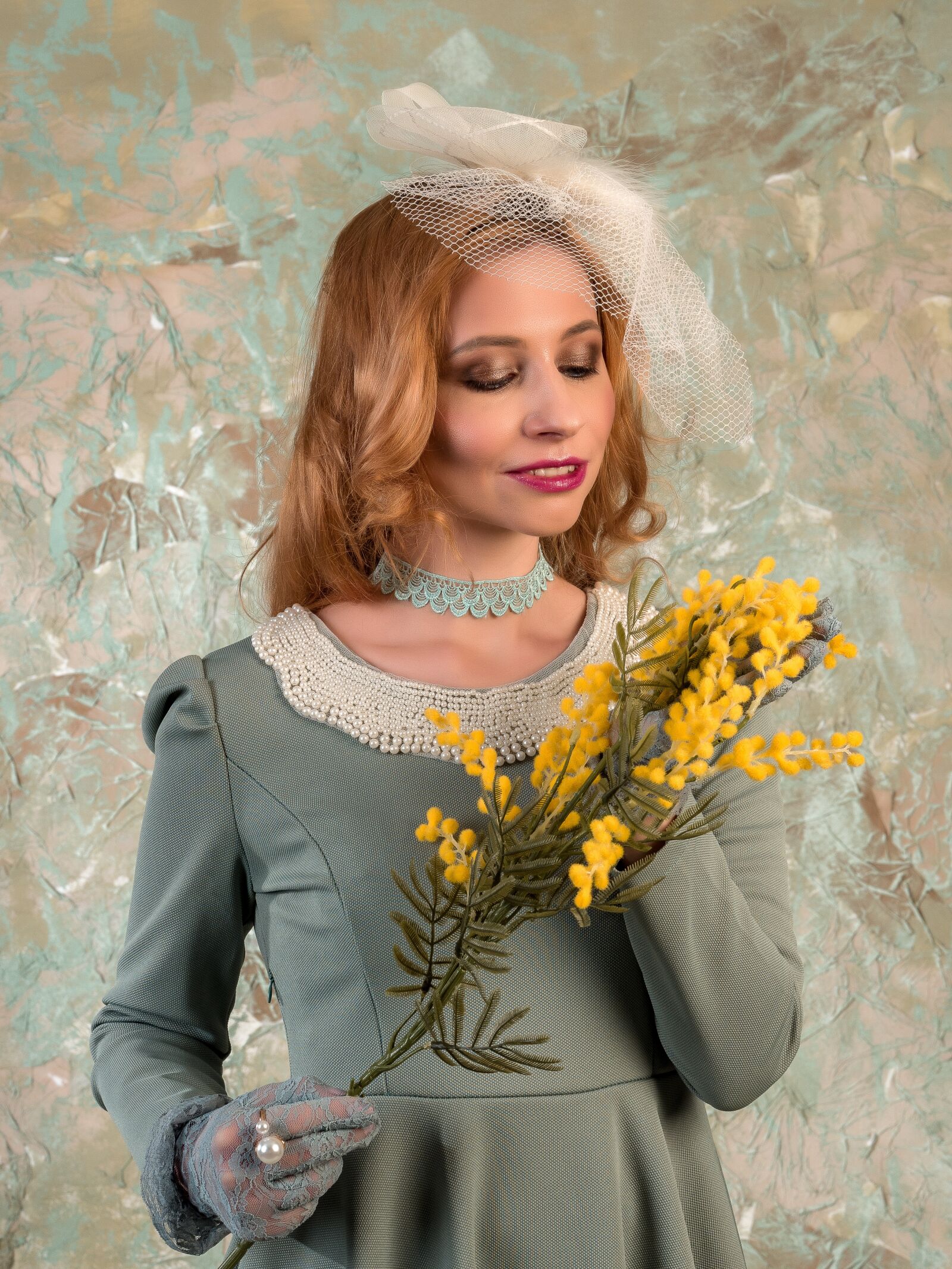 Olympus OM-D E-M5 II sample photo. Mimosa, flowers, woman with photography