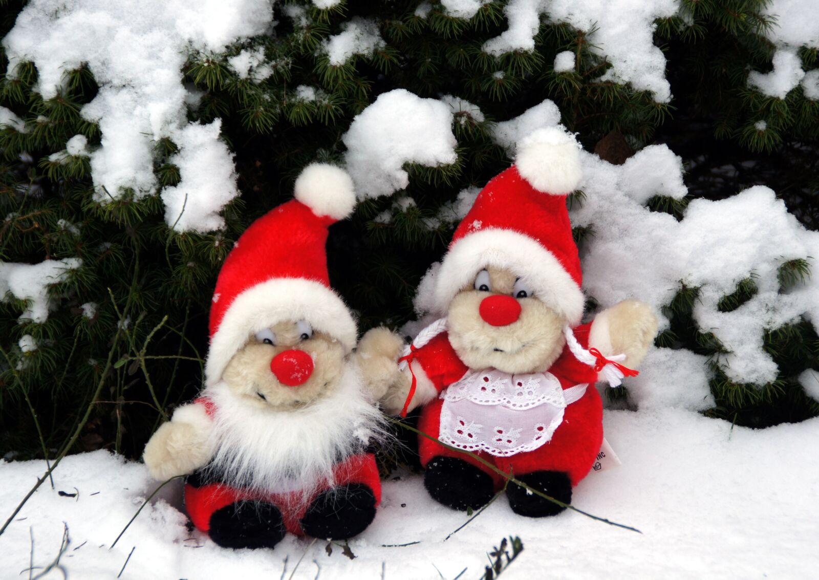 Sony DT 18-200mm F3.5-6.3 sample photo. The elves, christmas, snow photography