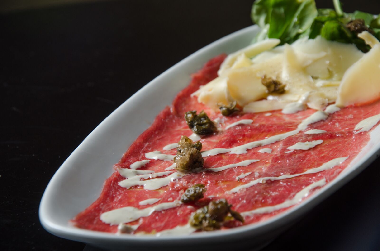 Nikon D7000 sample photo. Carpaccio di manzo, tasting photography