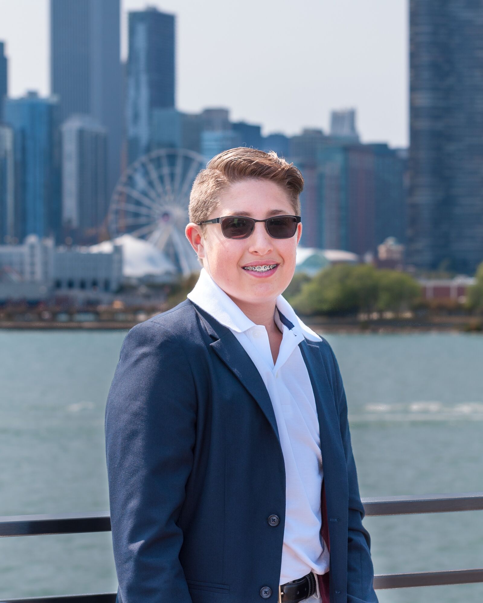 Nikon D90 sample photo. Boy, sunglasses, blue sport photography