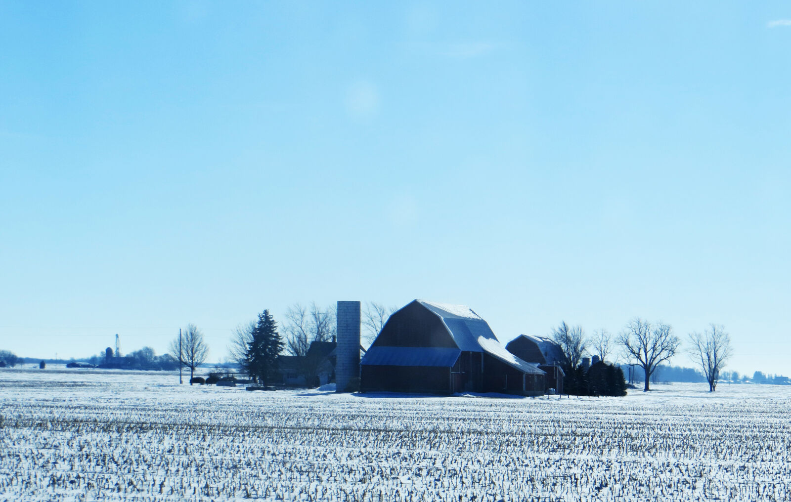 Canon PowerShot SX240 HS sample photo. Cold, country, farm, farmhouse photography