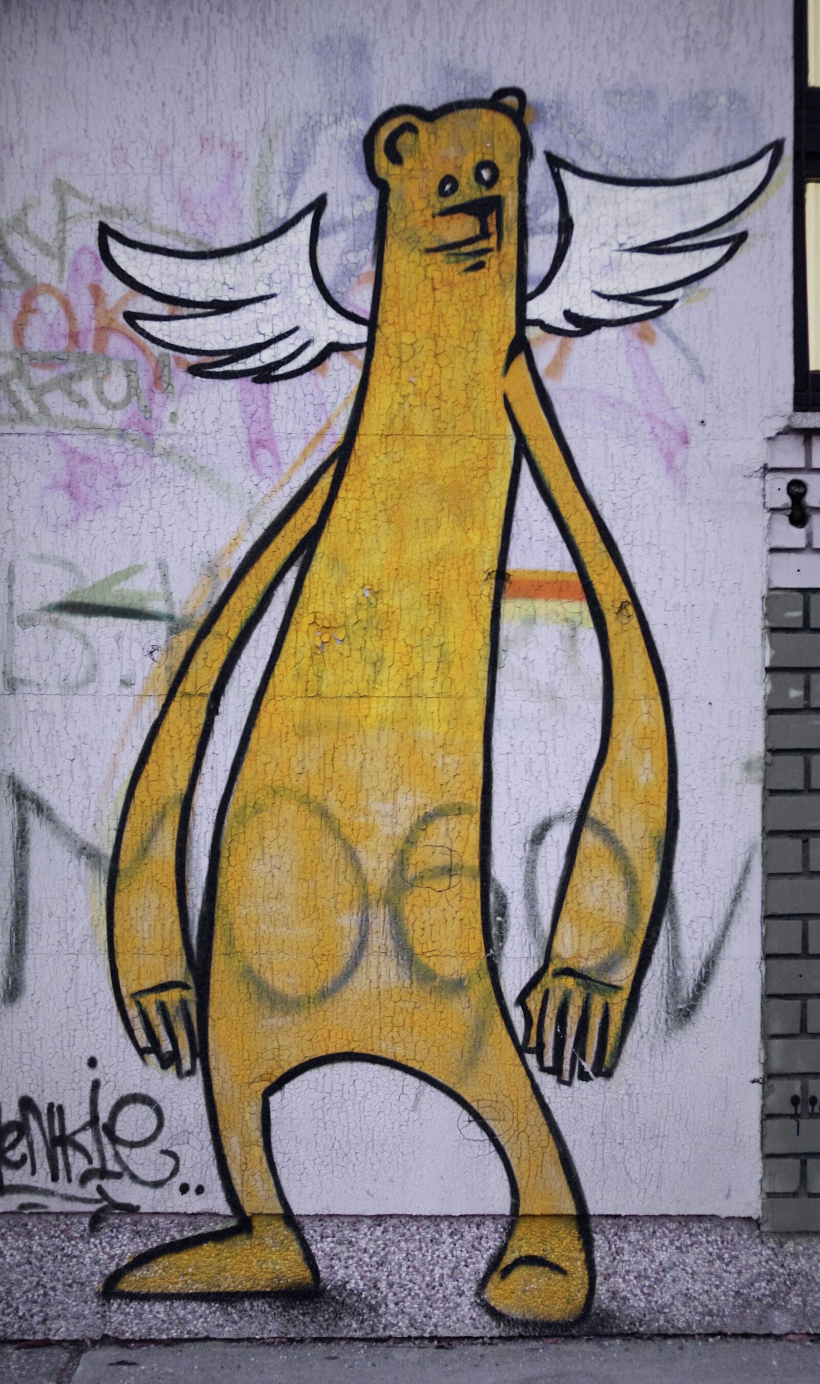 Canon EOS 40D sample photo. Graffiti, bear, cartoon photography