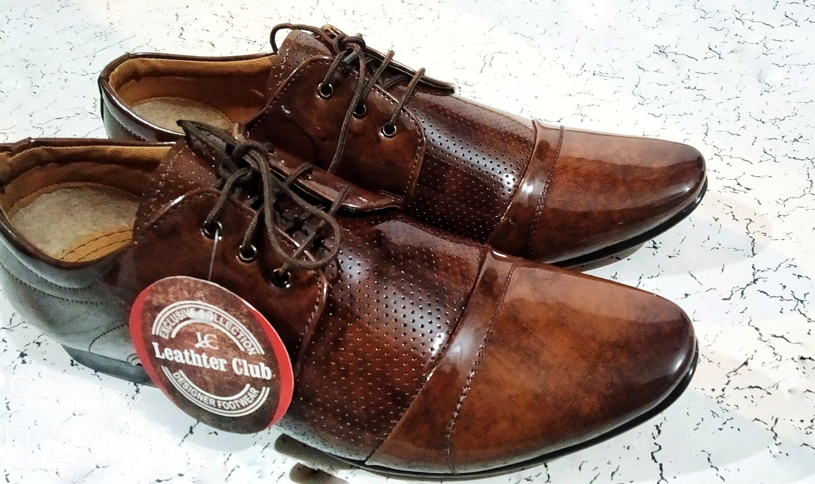 Xiaomi Redmi Note 7 sample photo. Leather shoes, shoes, brown photography