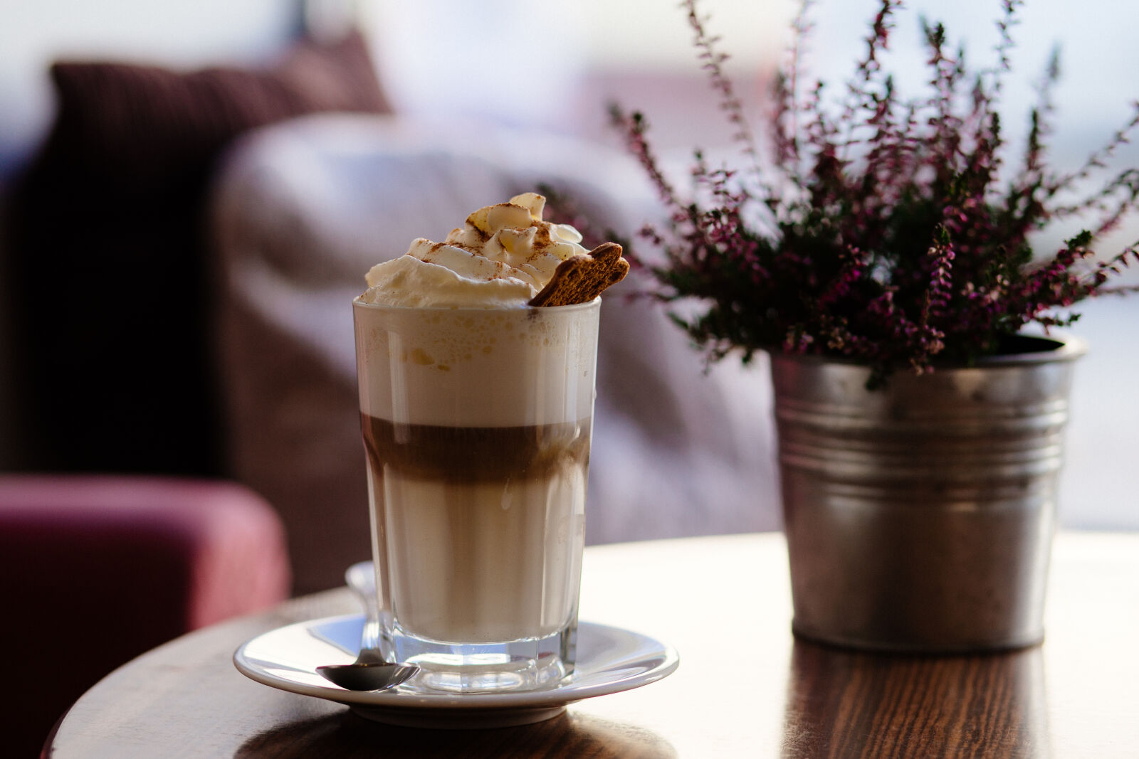 Canon EF 85mm F1.8 USM sample photo. Blur, cappuccino, chocolate, close photography
