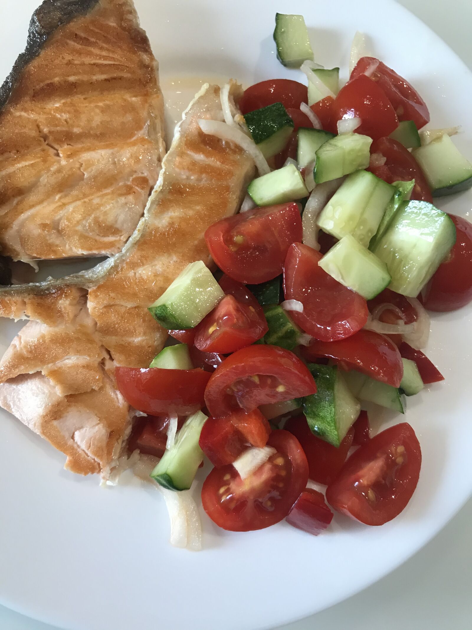 iPhone 7 back camera 3.99mm f/1.8 sample photo. Salmon, food, fish photography