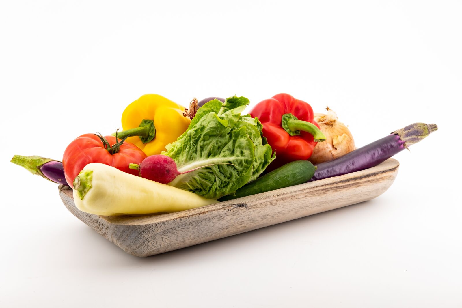 Fujifilm X-T2 + Fujifilm XF 35mm F2 R WR sample photo. Vegetables, paprika, eggplant photography