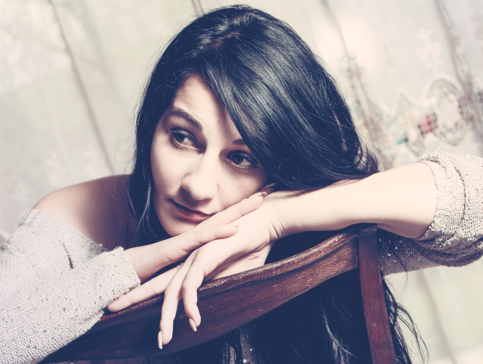 Canon EOS 5D Mark II sample photo. Bored, boring, chair, girl photography