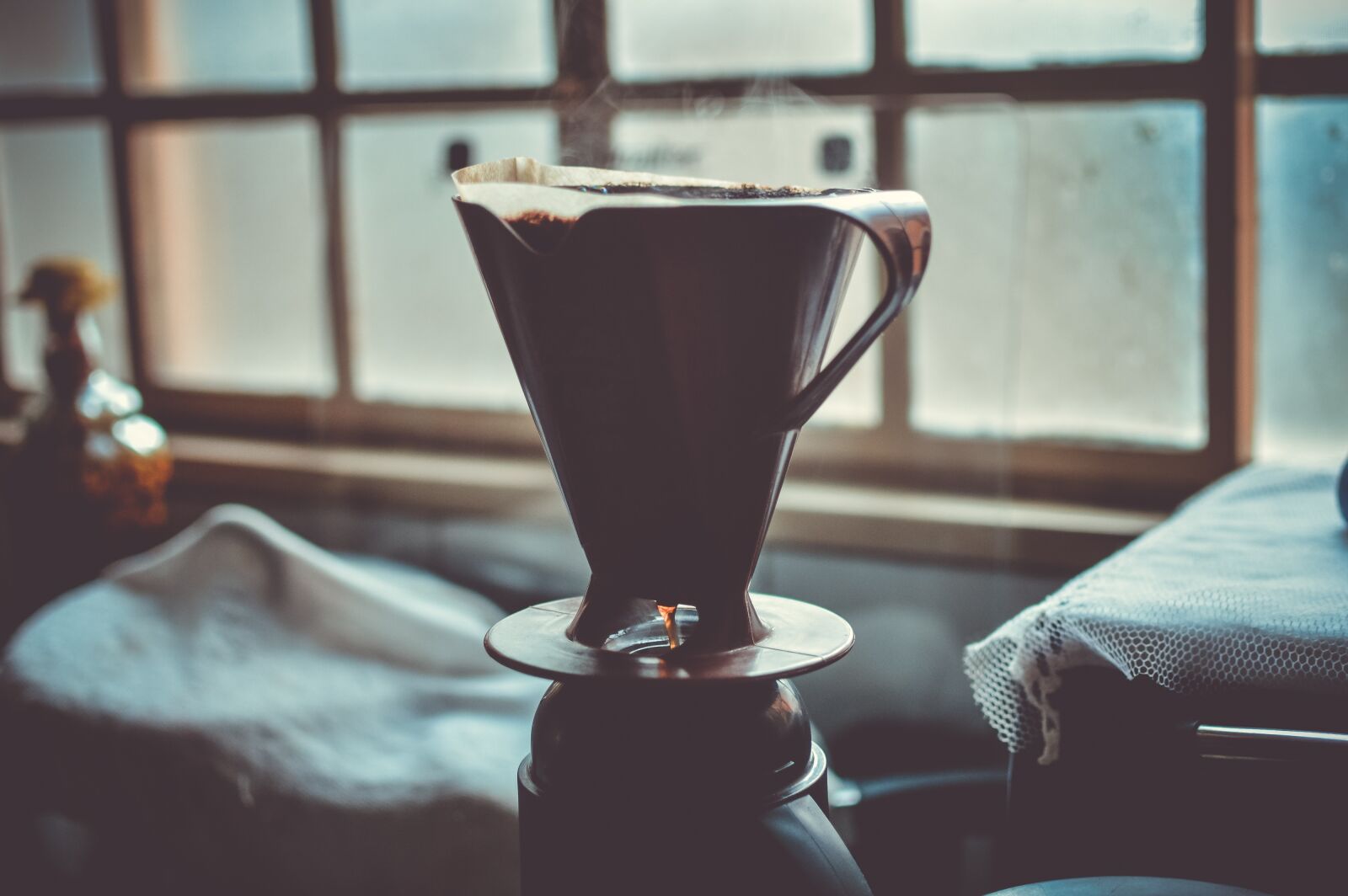 Nikon D3200 sample photo. Silhouette, coffee, care photography