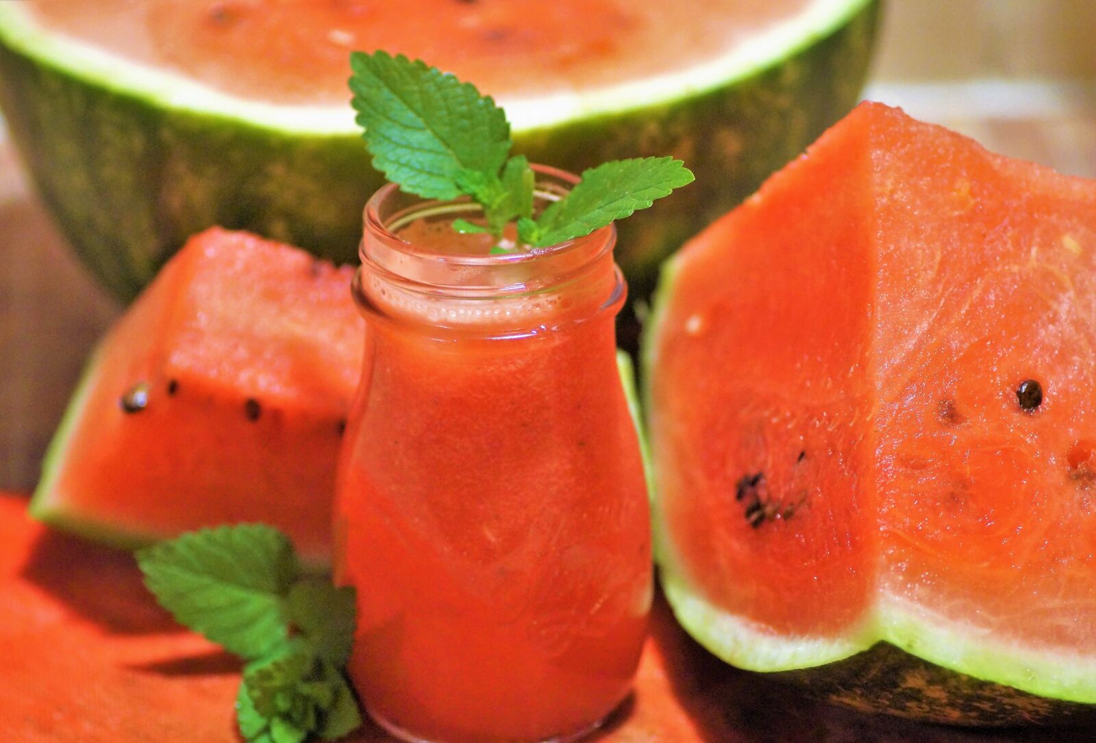 Sony SLT-A58 sample photo. Melon, fresh juice, watermelon photography