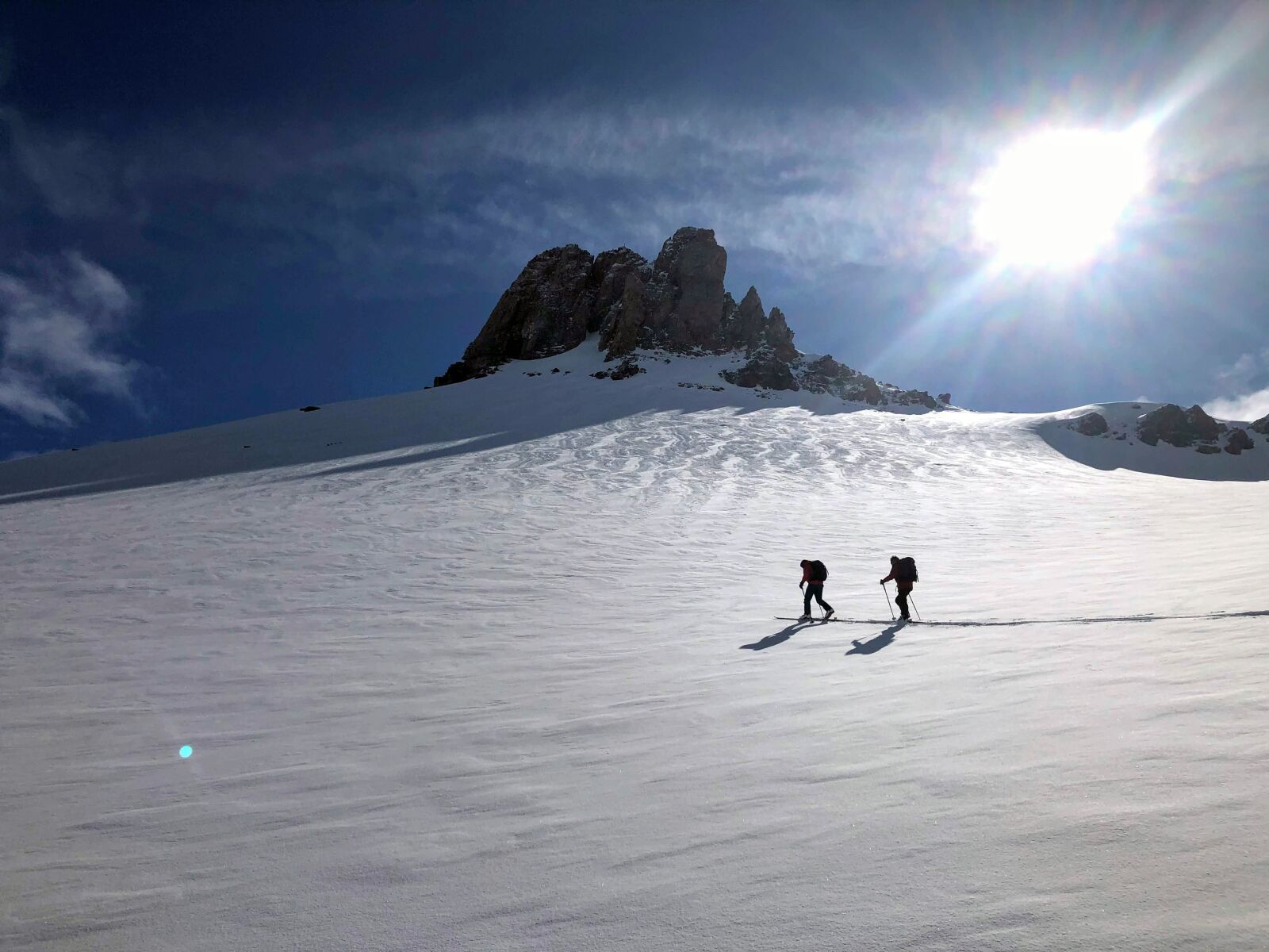 Apple iPhone 8 sample photo. Ski touring, mountain, winter photography