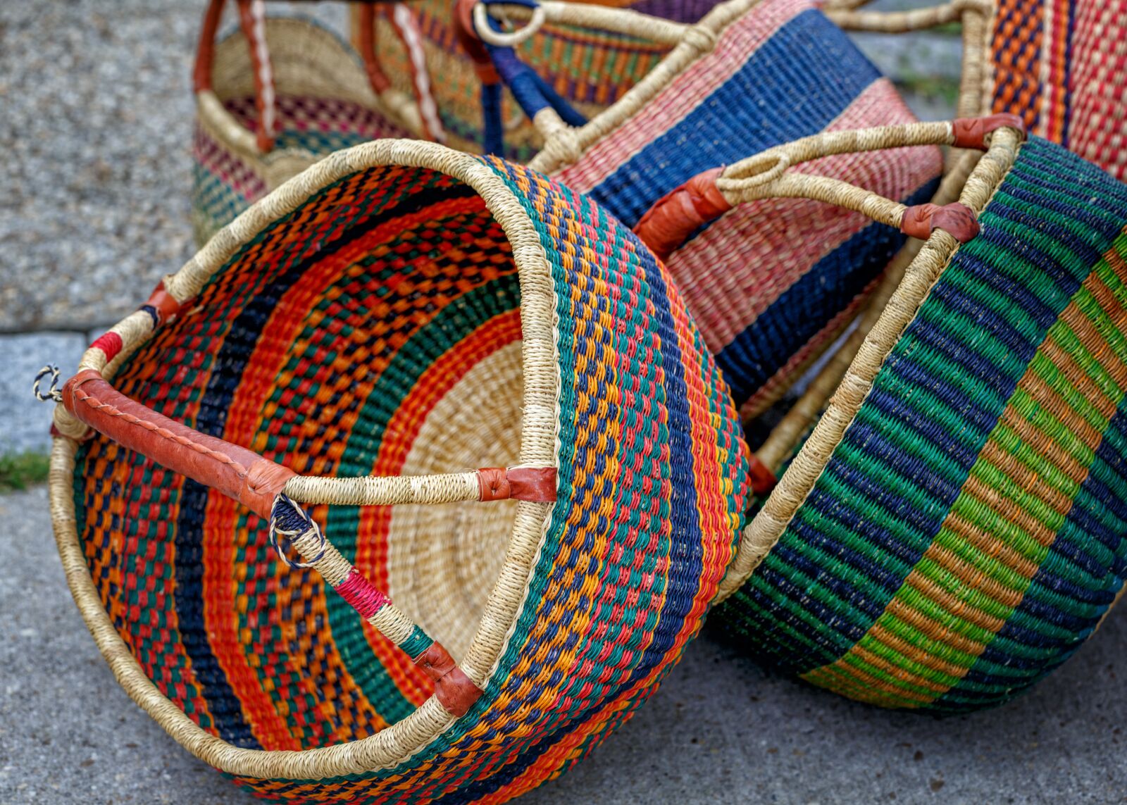 Canon EF 100mm F2.8L Macro IS USM sample photo. Baskets, wicker, woven photography