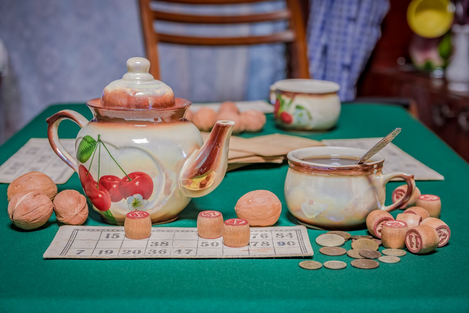 Nikon D7200 sample photo. Russian lotto, table, game photography