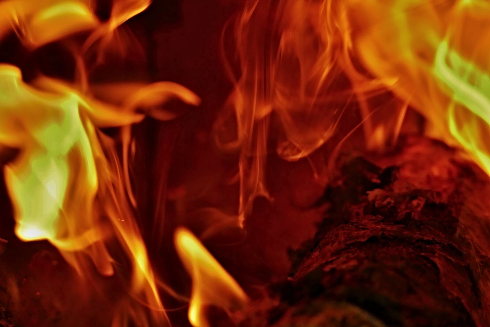 Panasonic Lumix DMC-FZ1000 sample photo. Burning, wood, the flames photography