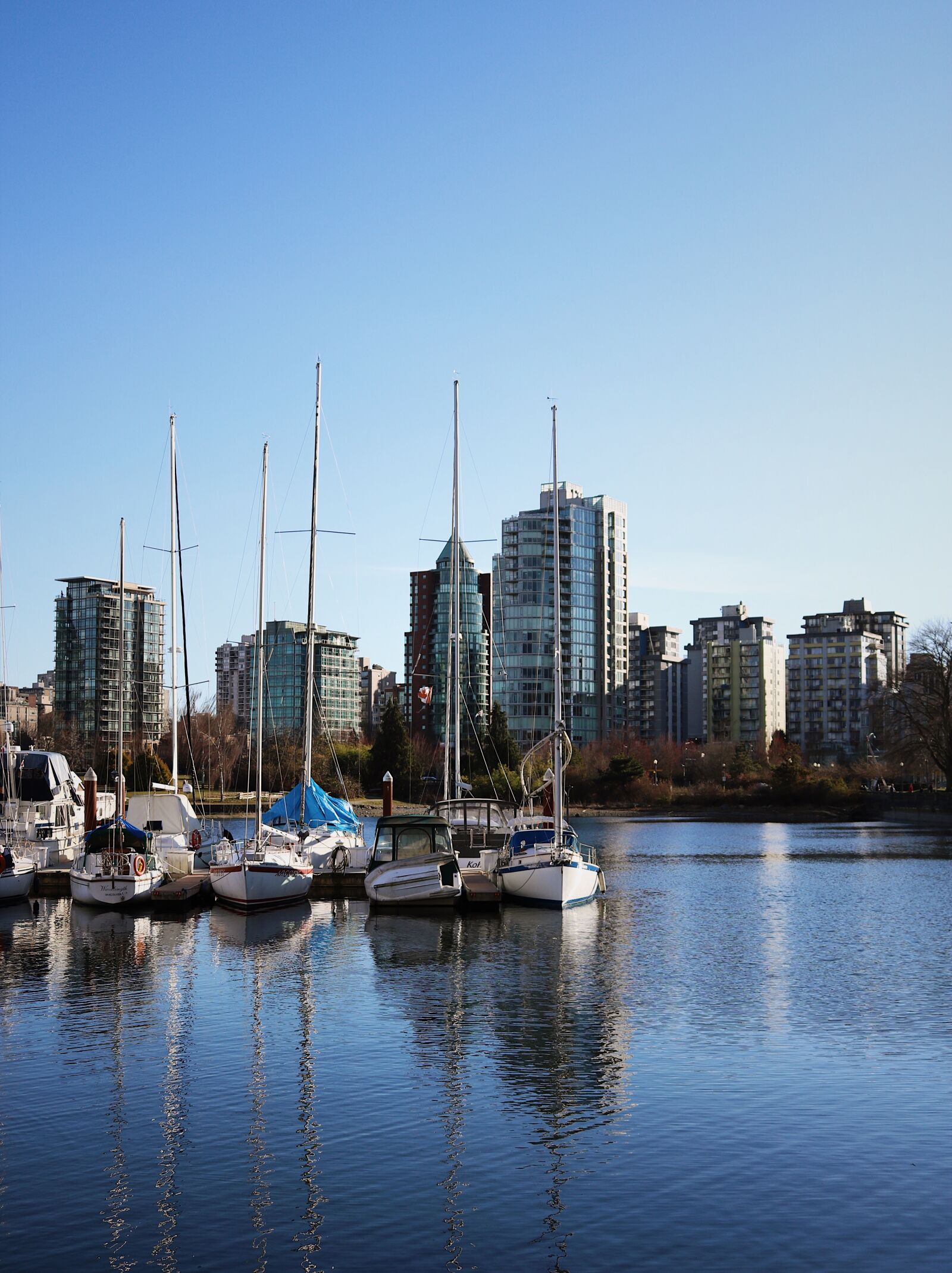 Canon EOS 750D (EOS Rebel T6i / EOS Kiss X8i) + Canon EF-S 24mm F2.8 STM sample photo. Vancouver, boats, buildings photography