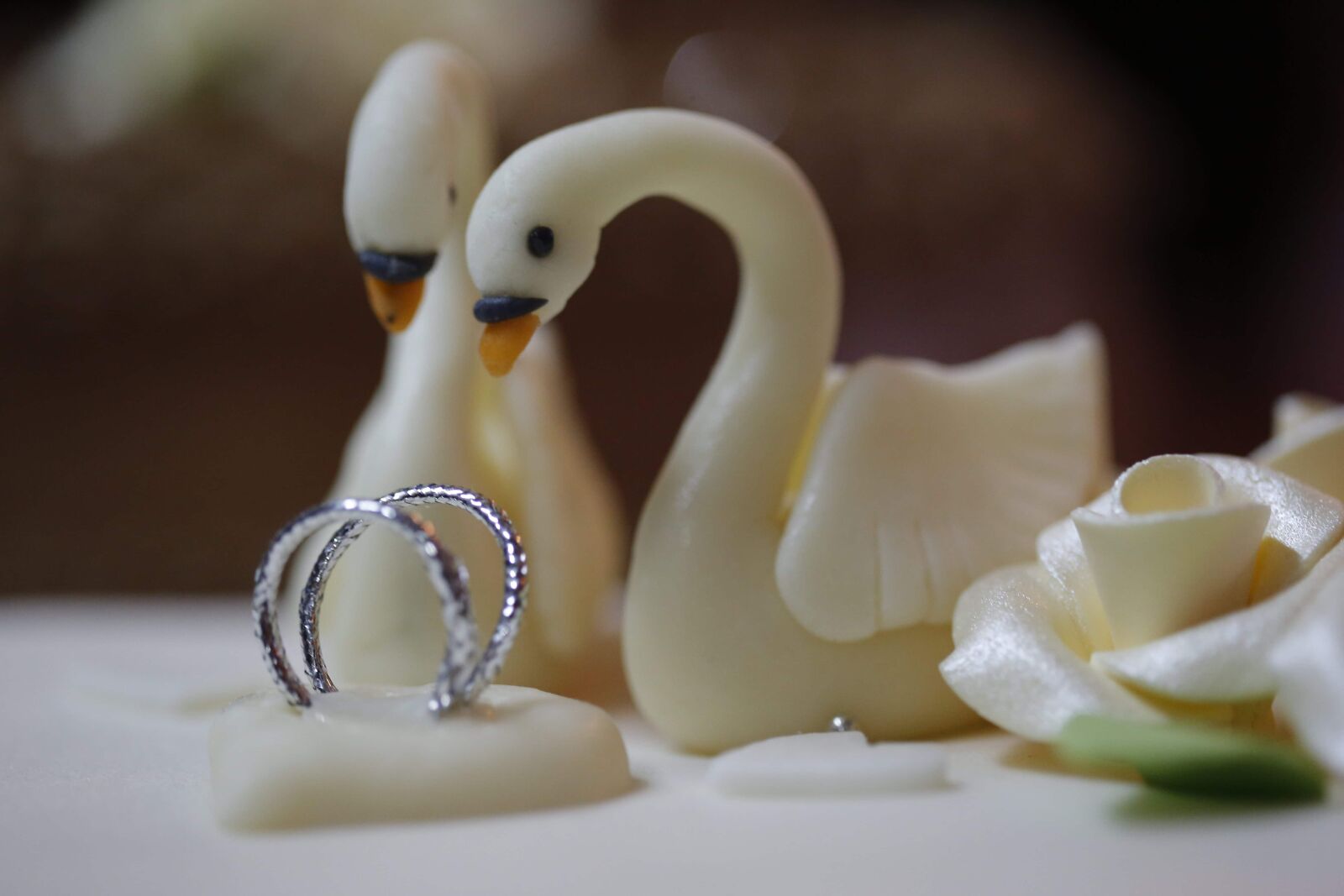 Canon EF 100mm F2.8 Macro USM sample photo. Decoration, dessert, swan, wedding photography
