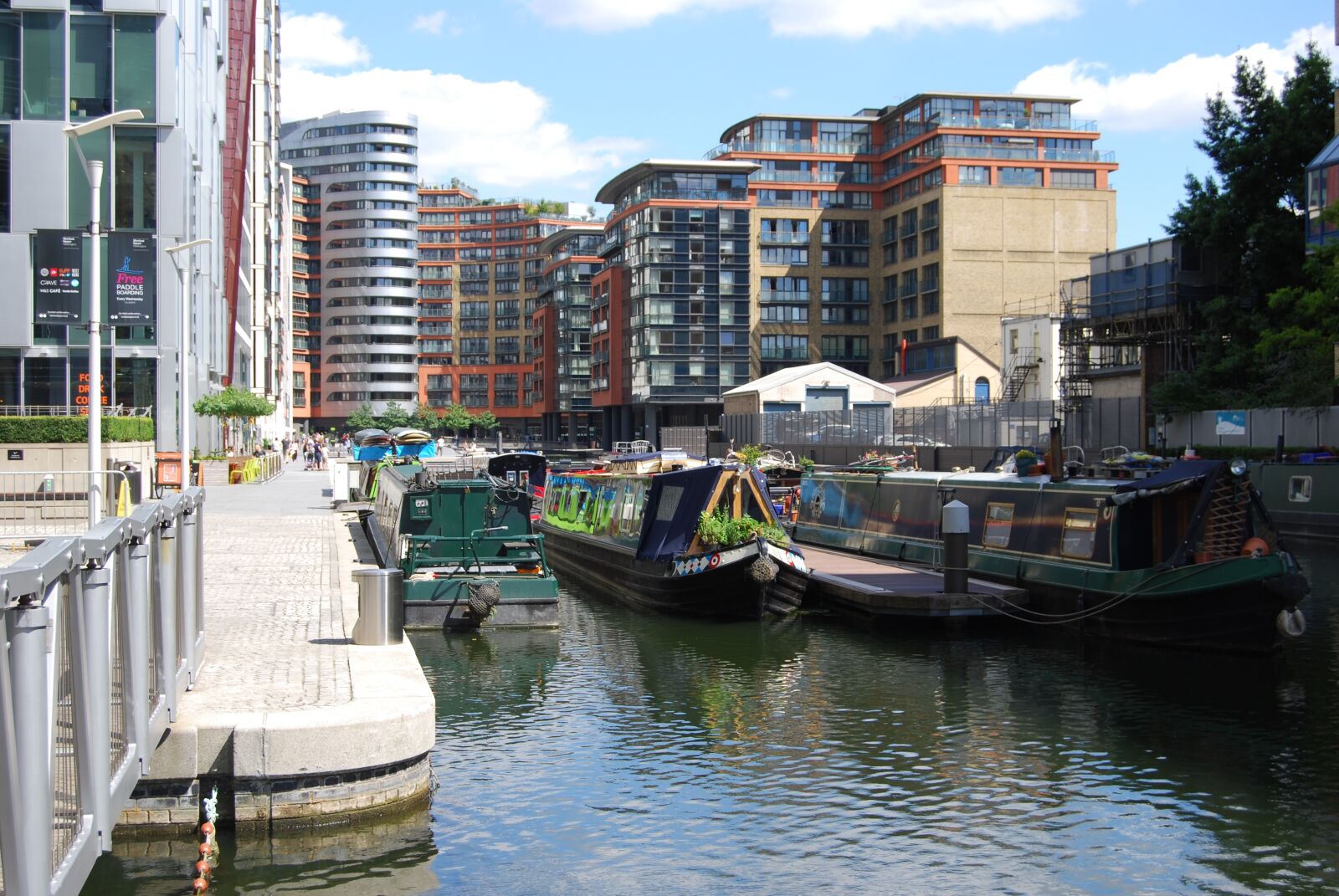 Nikon D40X sample photo. Merchant city, london, canal photography