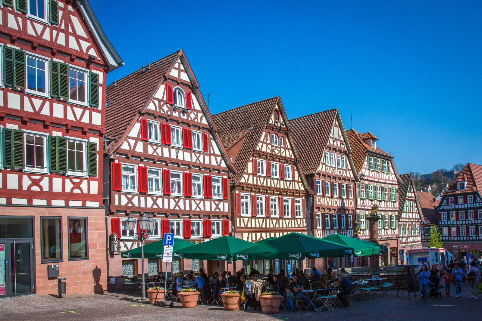 Canon EF 24-105mm F4L IS USM sample photo. Calw, historic center, truss photography