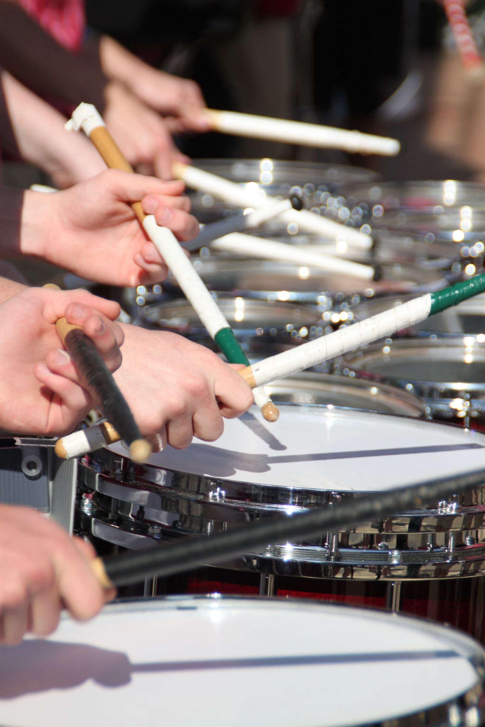 Canon EOS 500D (EOS Rebel T1i / EOS Kiss X3) sample photo. Drum line, marching band photography