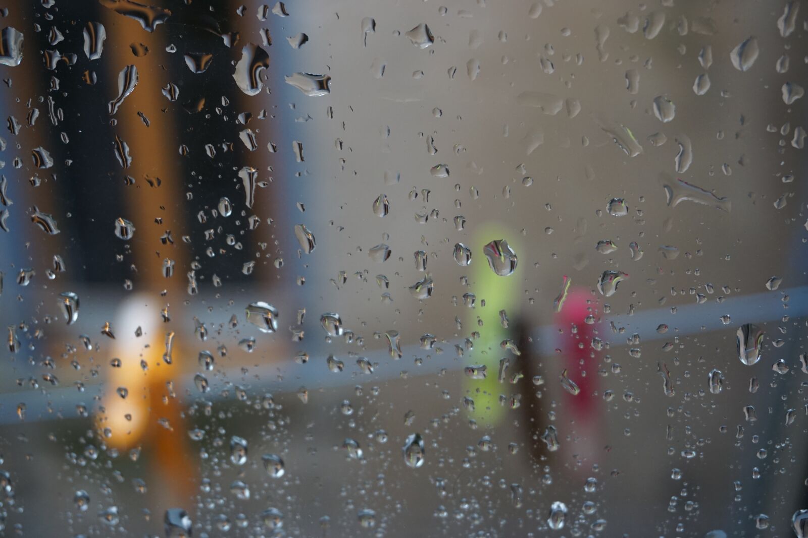 Sony a6000 sample photo. Rain, drying rack, patio photography