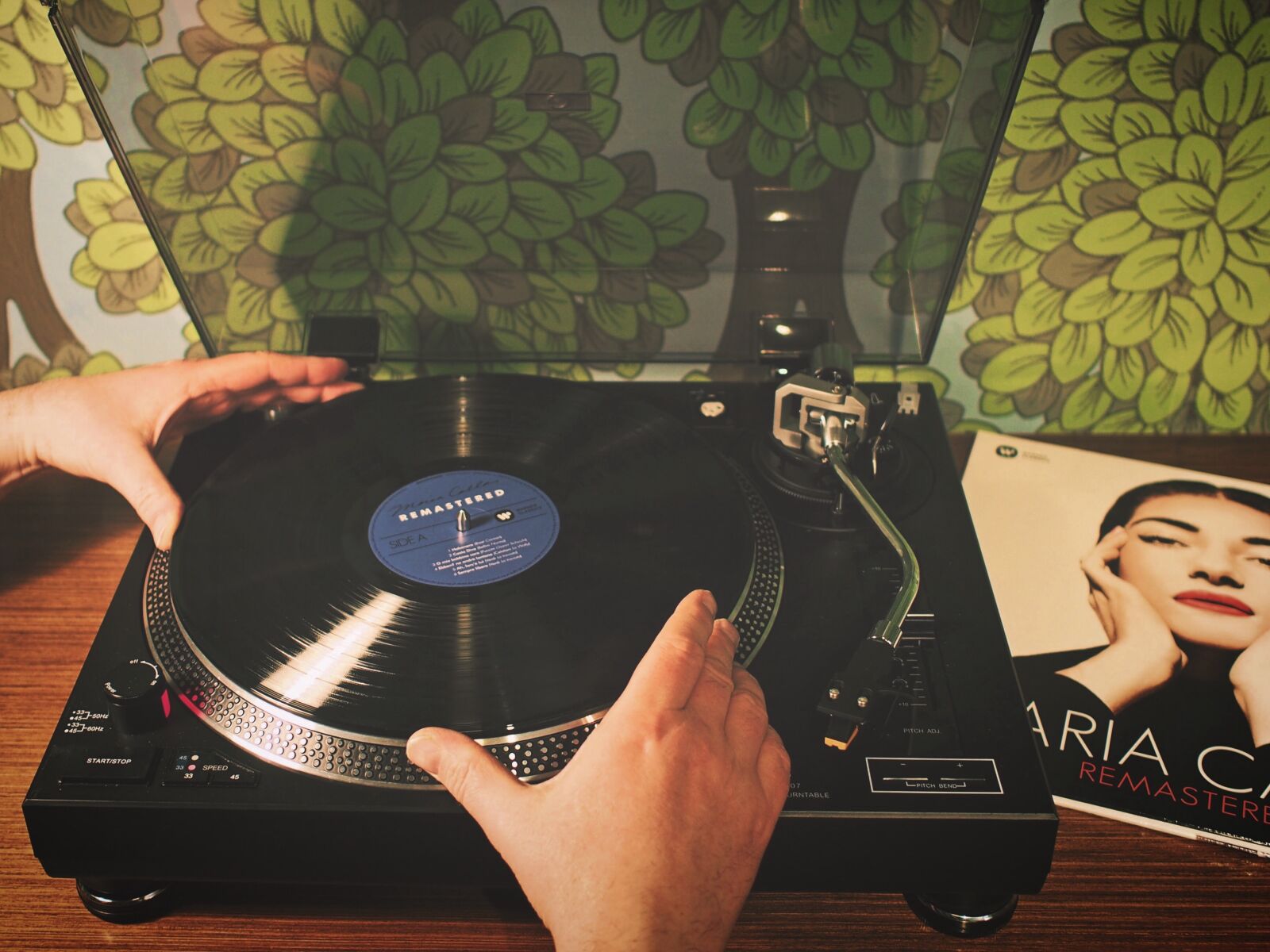 Olympus PEN E-PL5 sample photo. Music, theme, overhead, turntable photography