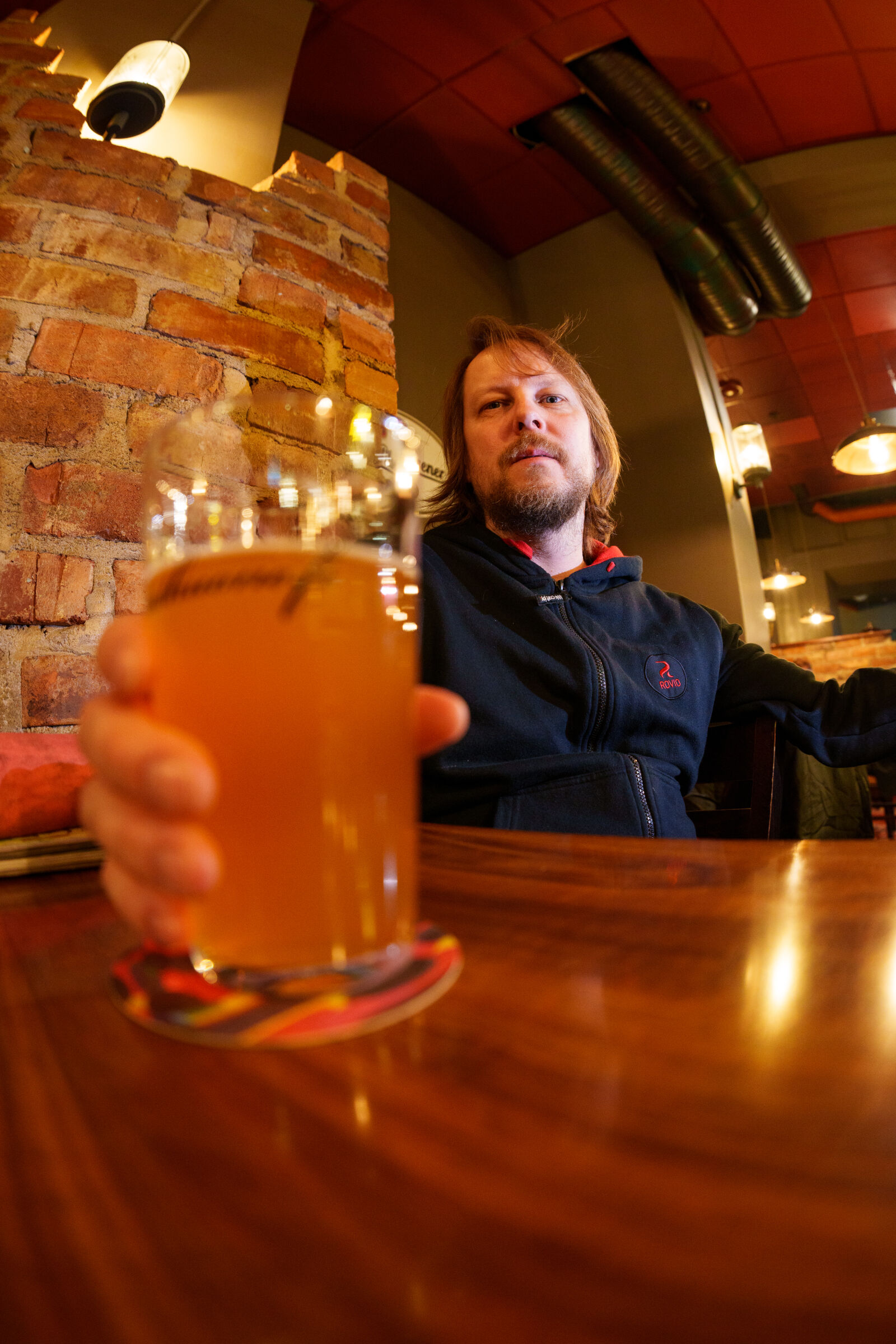 Sony a7R V sample photo. Afterwork beer photography