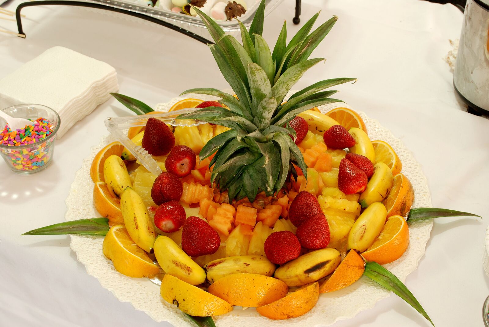 Nikon D80 sample photo. Fruit, fruit cocktail, centerpiece photography