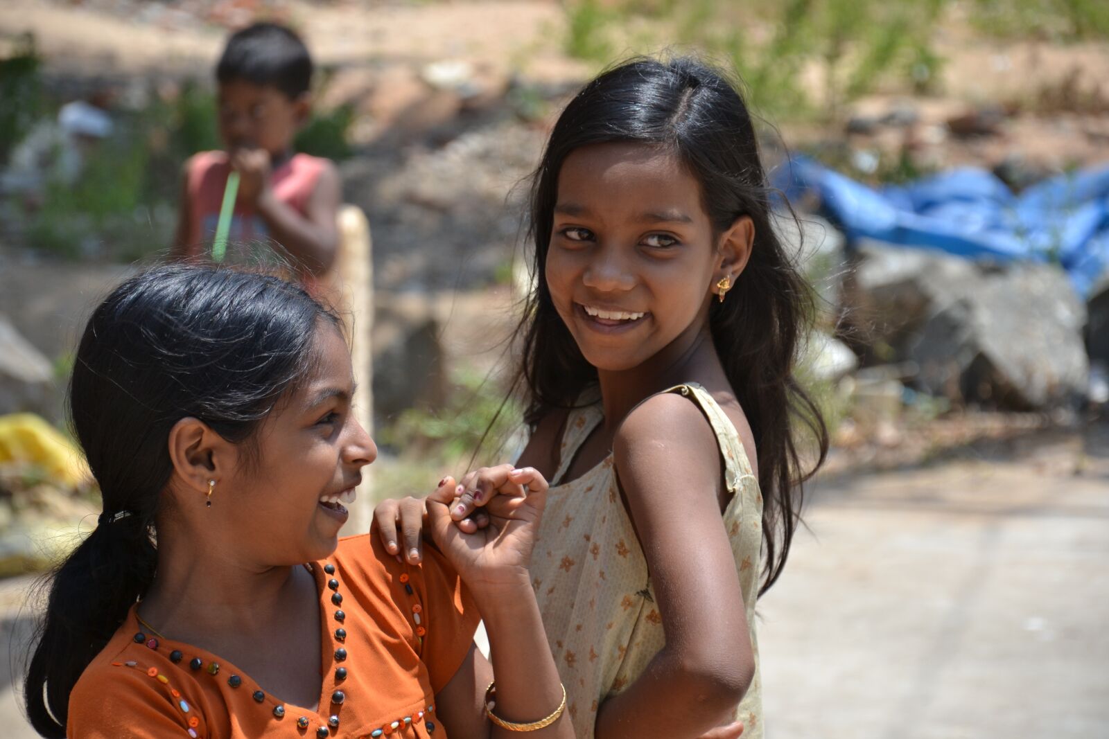 Nikon D3100 sample photo. India, poverty, street children photography
