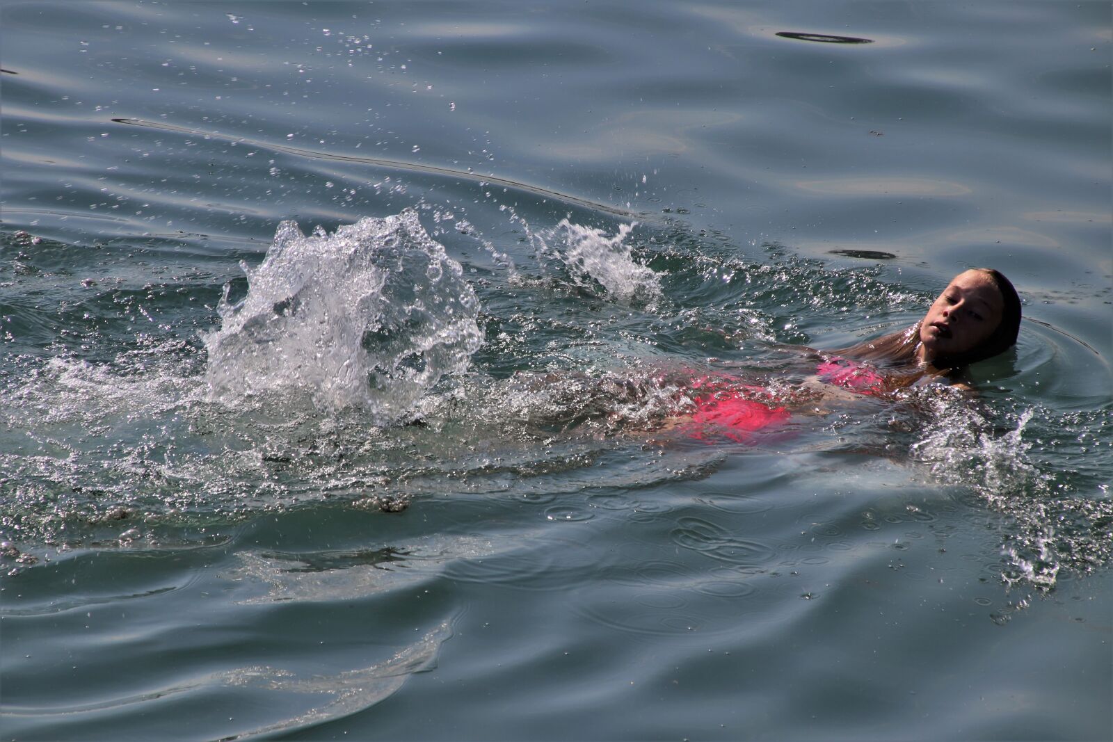 Canon EOS 80D sample photo. In the water, swim photography