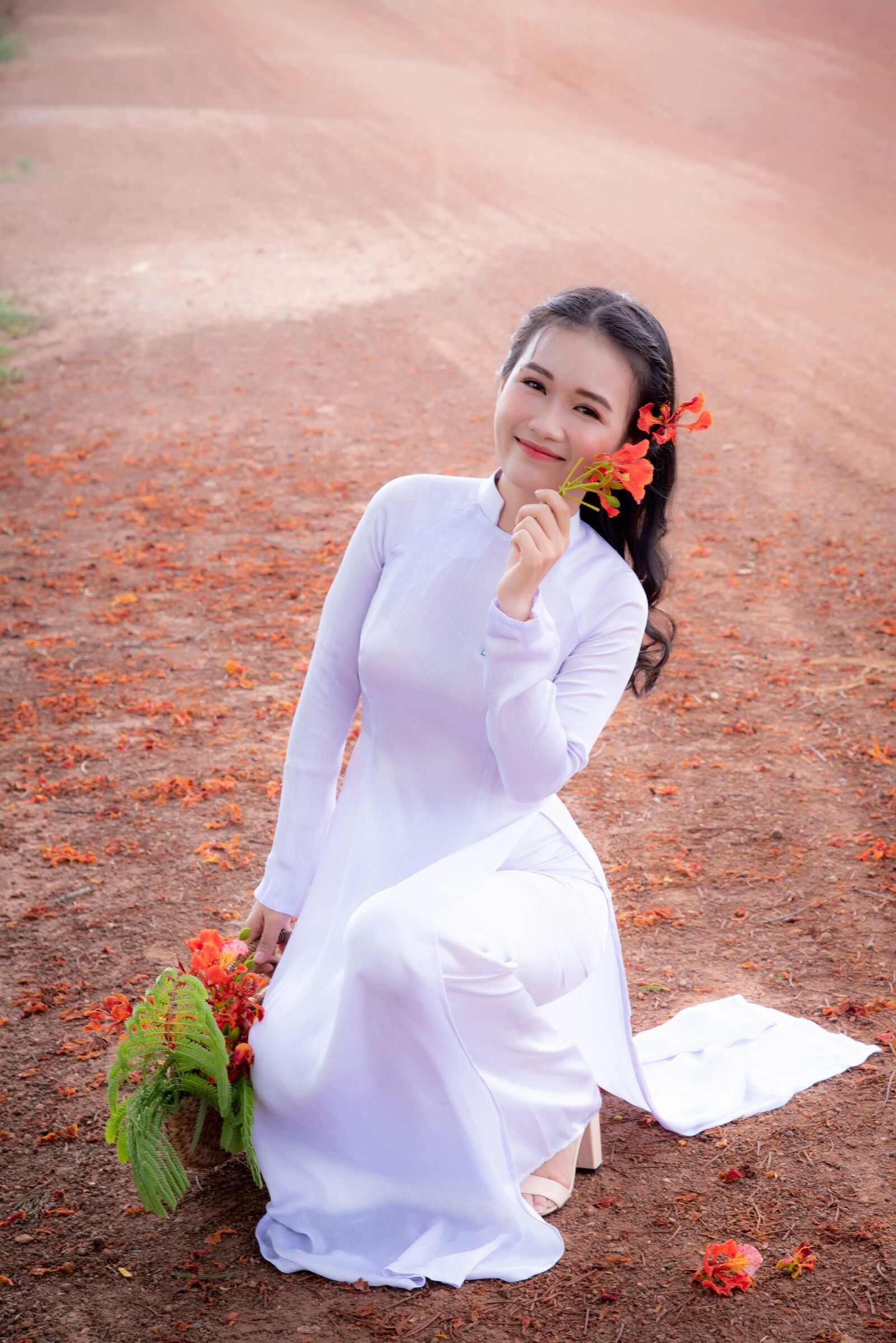 Nikon D750 sample photo. Portrait, aodai, girl photography