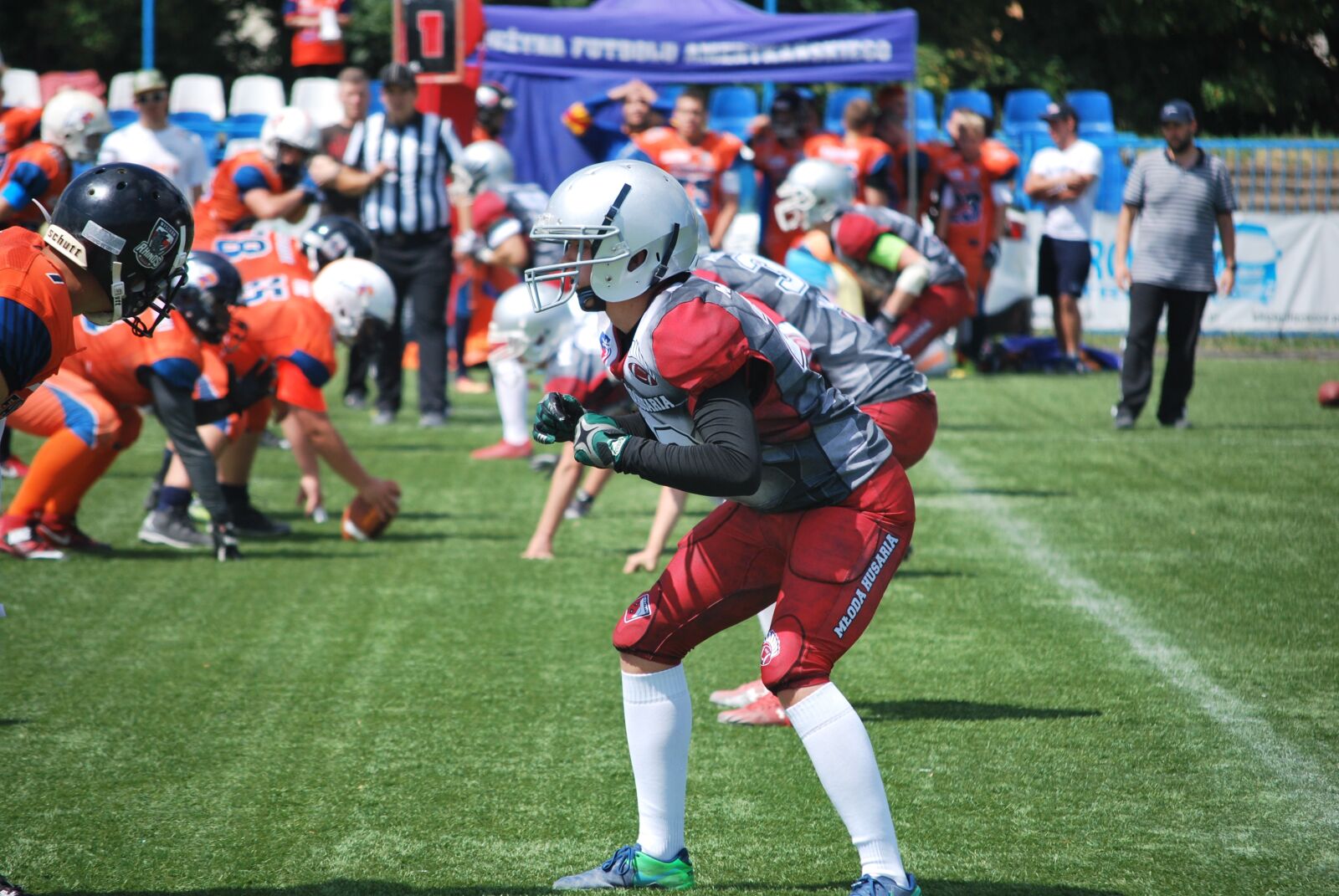 Nikon D60 sample photo. Match, american football, game photography