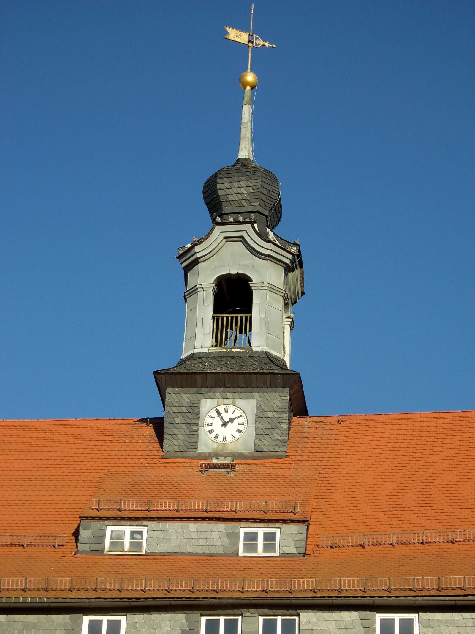MEDION MD86824 sample photo. Oederan, town hall, tower photography