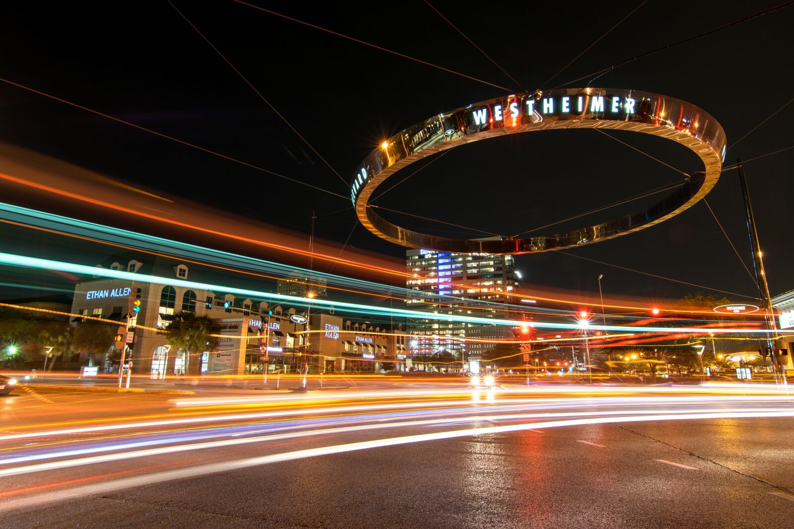 Nikon D5300 sample photo. Houston, galleria, night photography