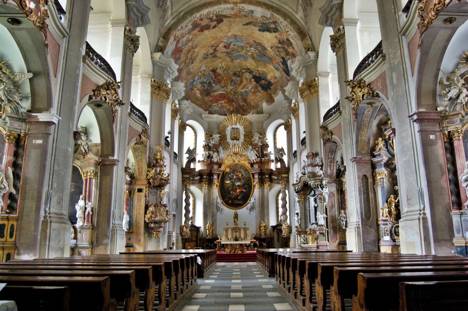 Nikon D40 sample photo. Church, bench, the altar photography