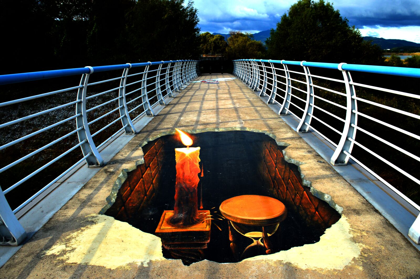 Nikon D3200 sample photo. Figure, bridge, the bottom photography