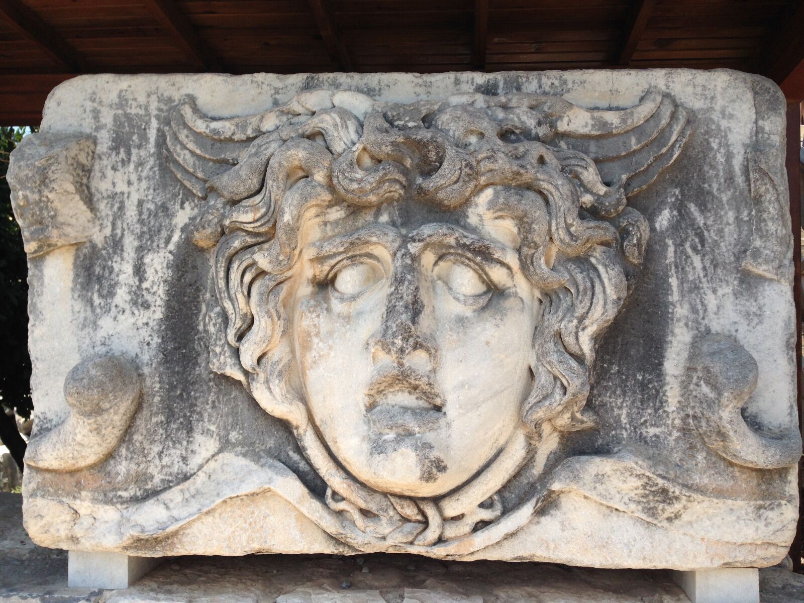 iPhone 5 back camera 4.12mm f/2.4 sample photo. Medusa, didyma, temple of photography