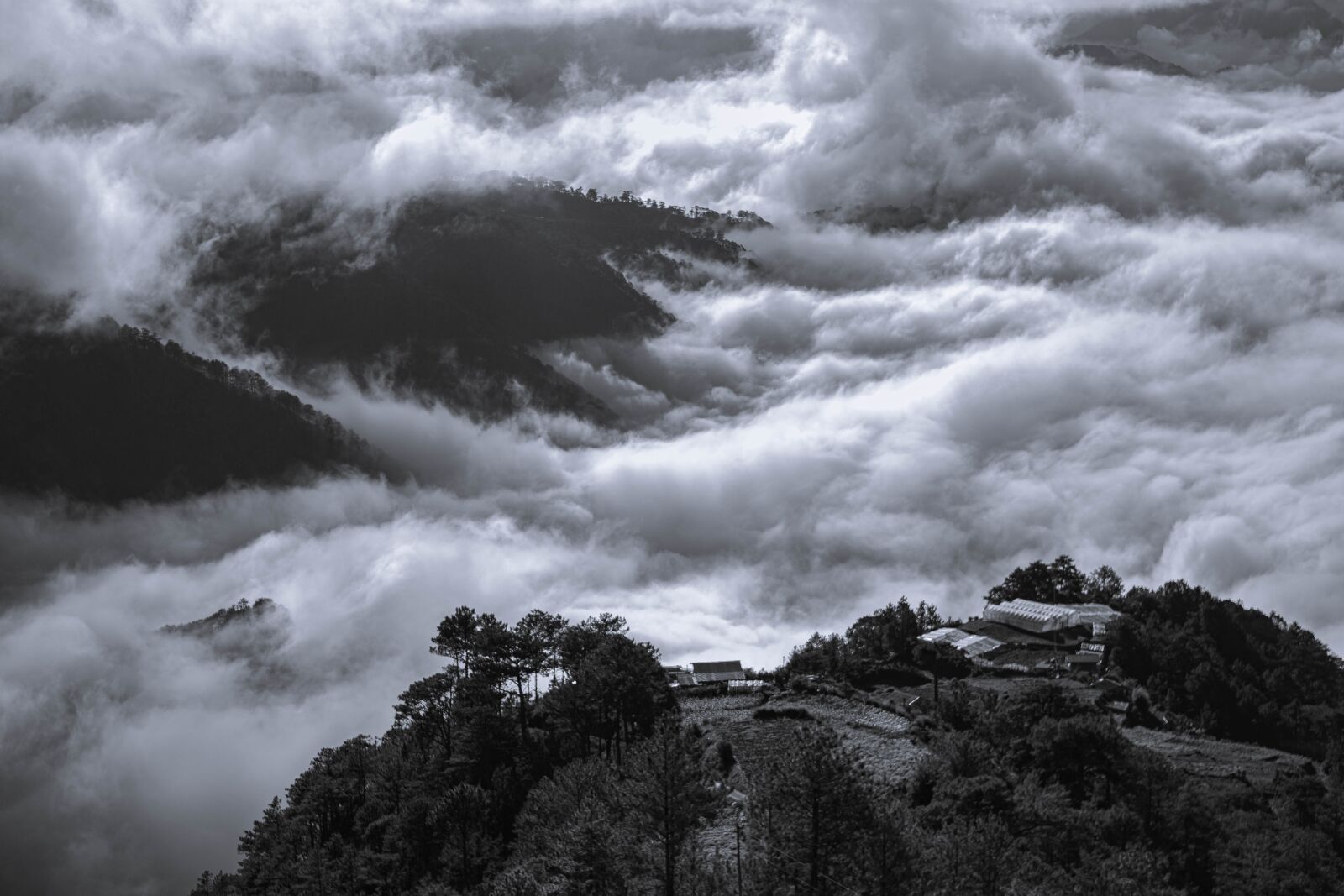 Nikon D3400 sample photo. Sea of clouds, clouds photography