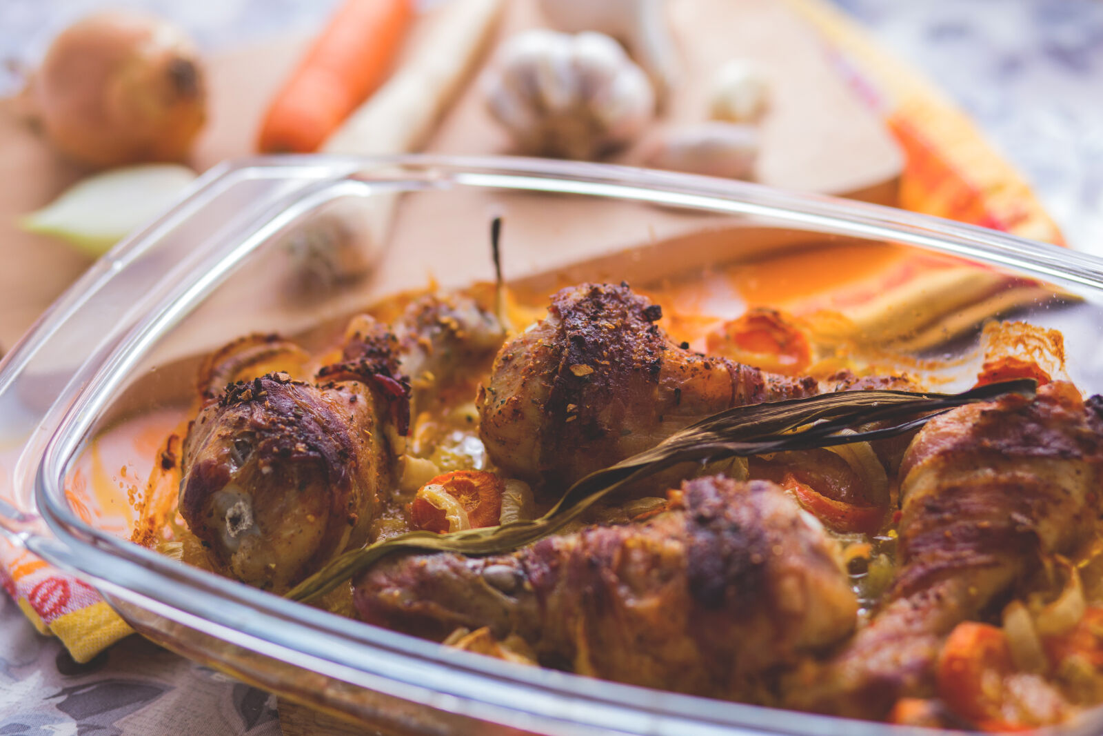 Canon EF 85mm F1.8 USM sample photo. Blur, chicken, cooking, cuisine photography