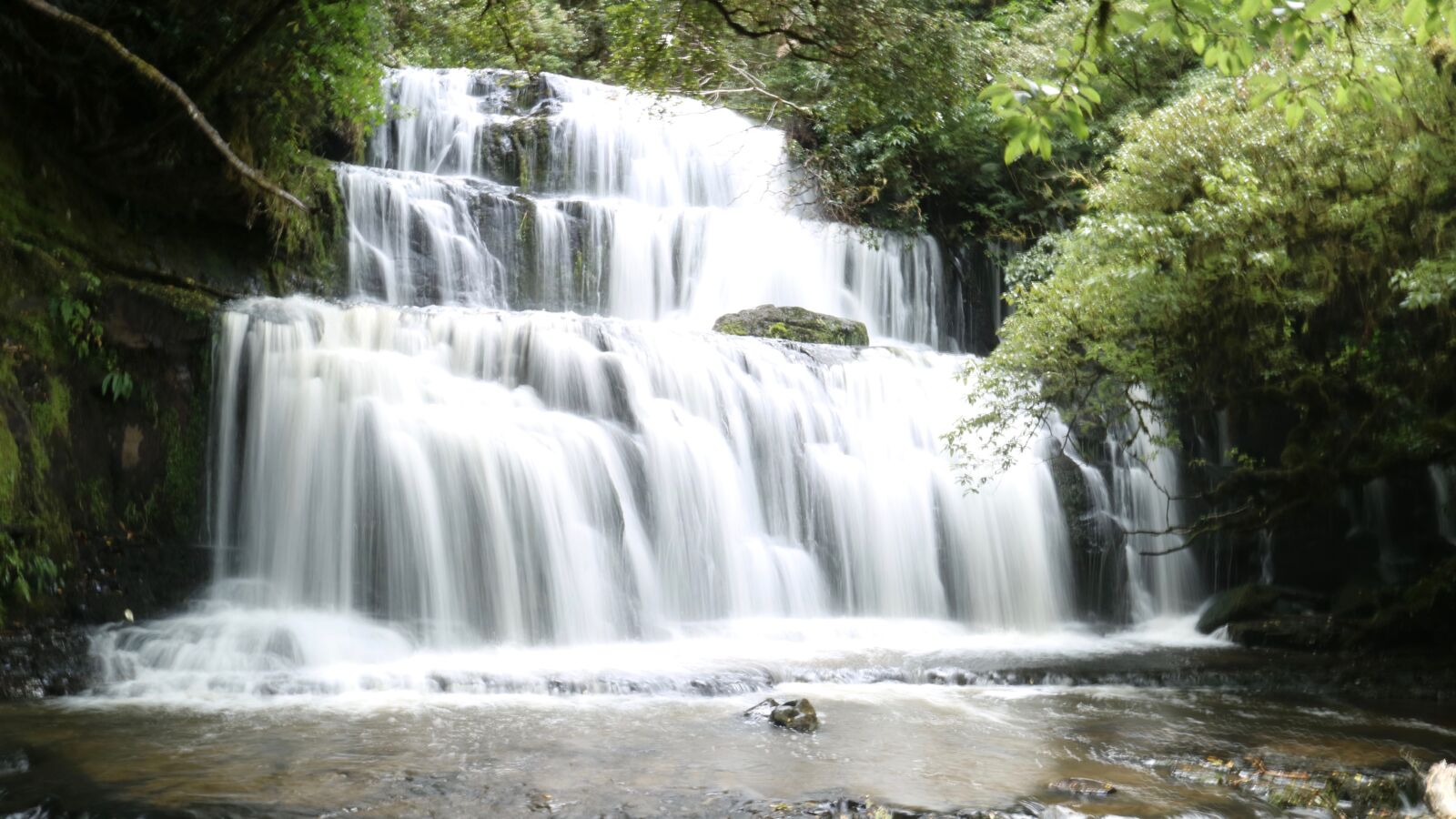 Canon EOS M3 sample photo. Catlins, purukaunui, falls, river photography