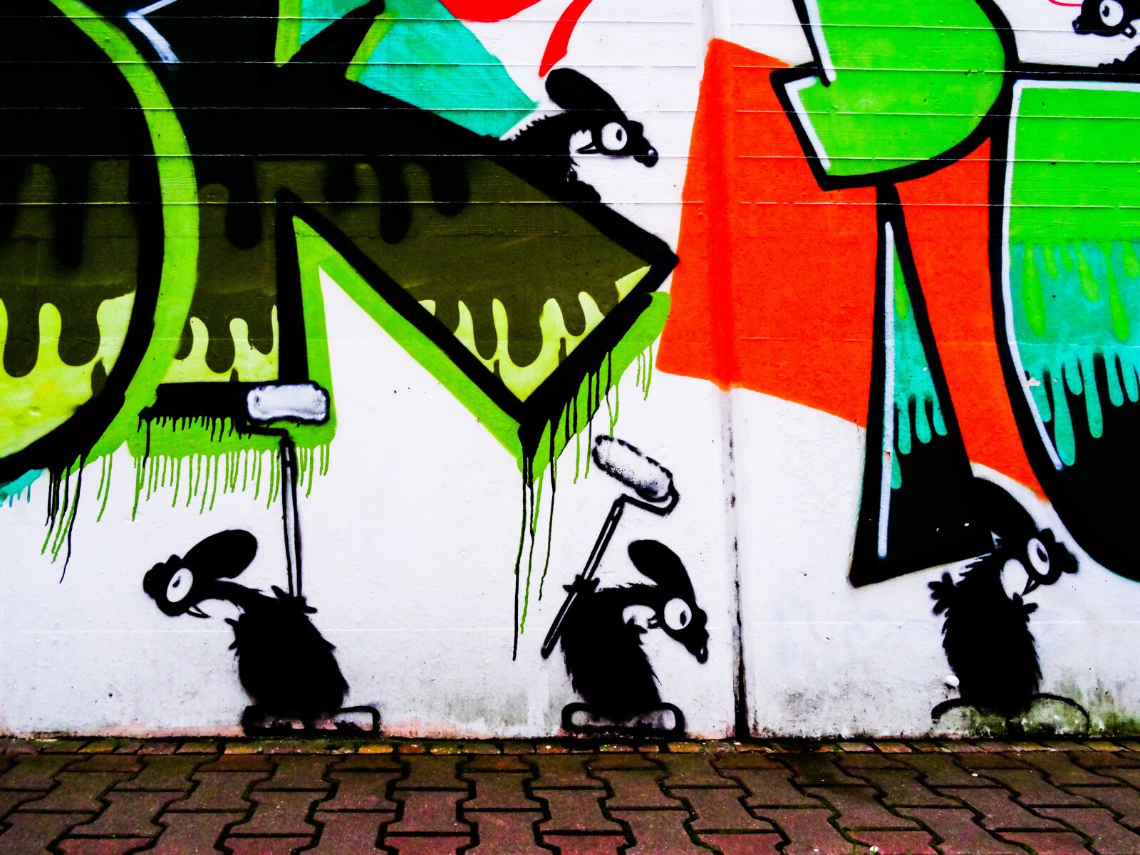 Sony Cyber-shot DSC-HX50V sample photo. Graffiti, mouse, mice photography