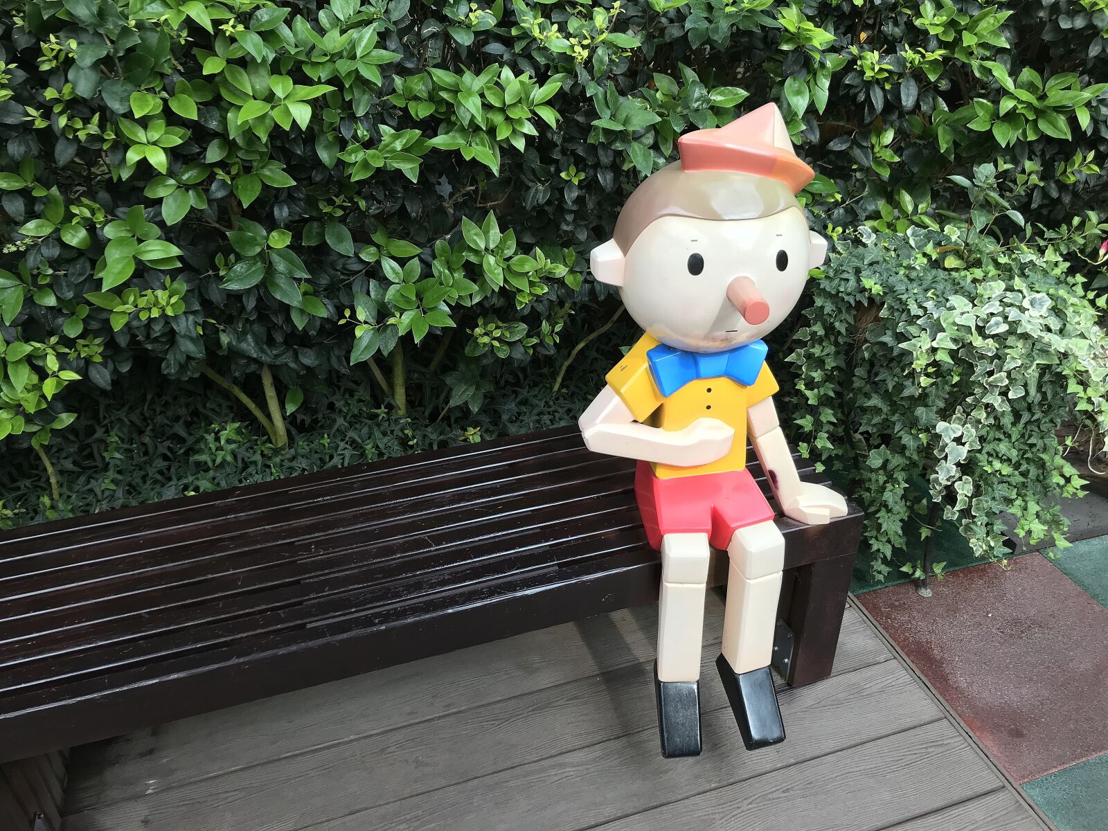 iPhone 7 back camera 3.99mm f/1.8 sample photo. Chair, doll, wood photography