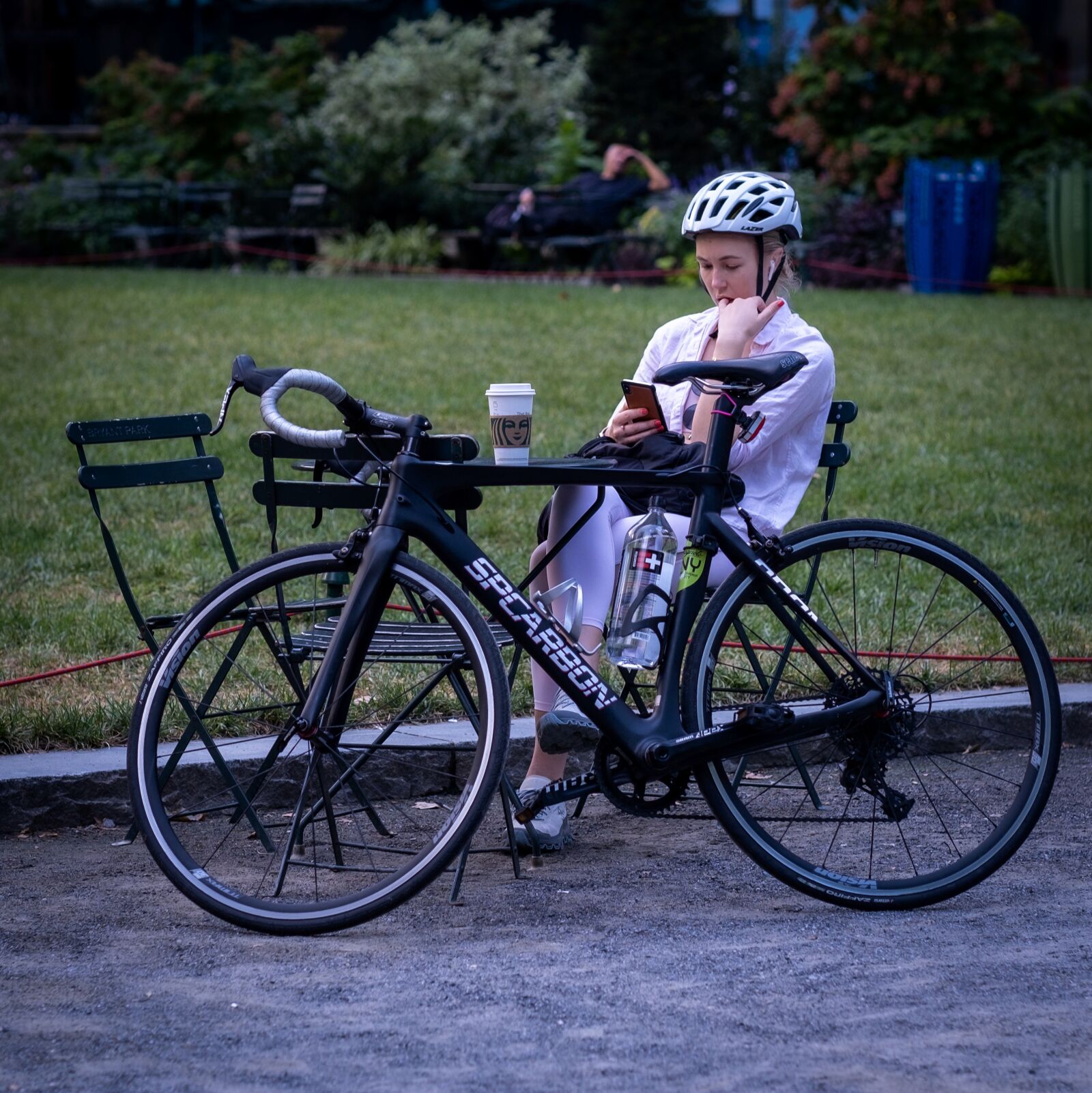 Fujifilm X-T3 sample photo. Woman, helmet, bicycle photography