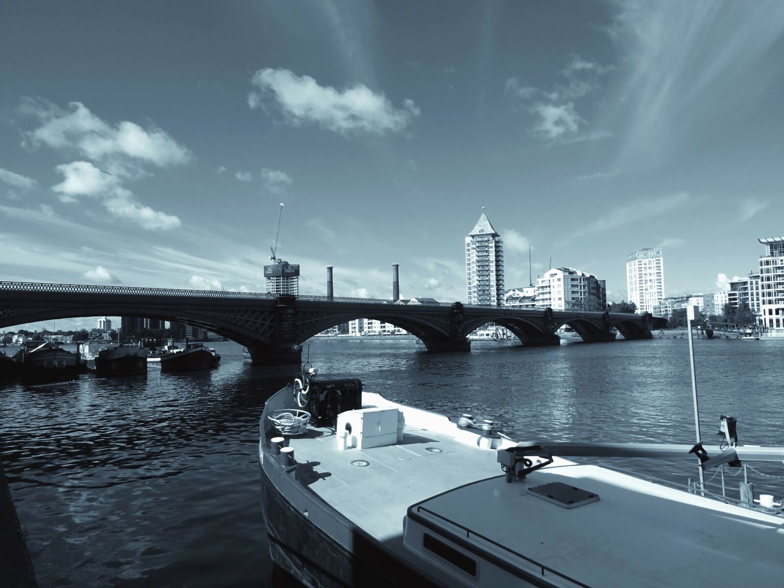 Sony DSC-HX60 sample photo. Bridge, river, boat, water photography