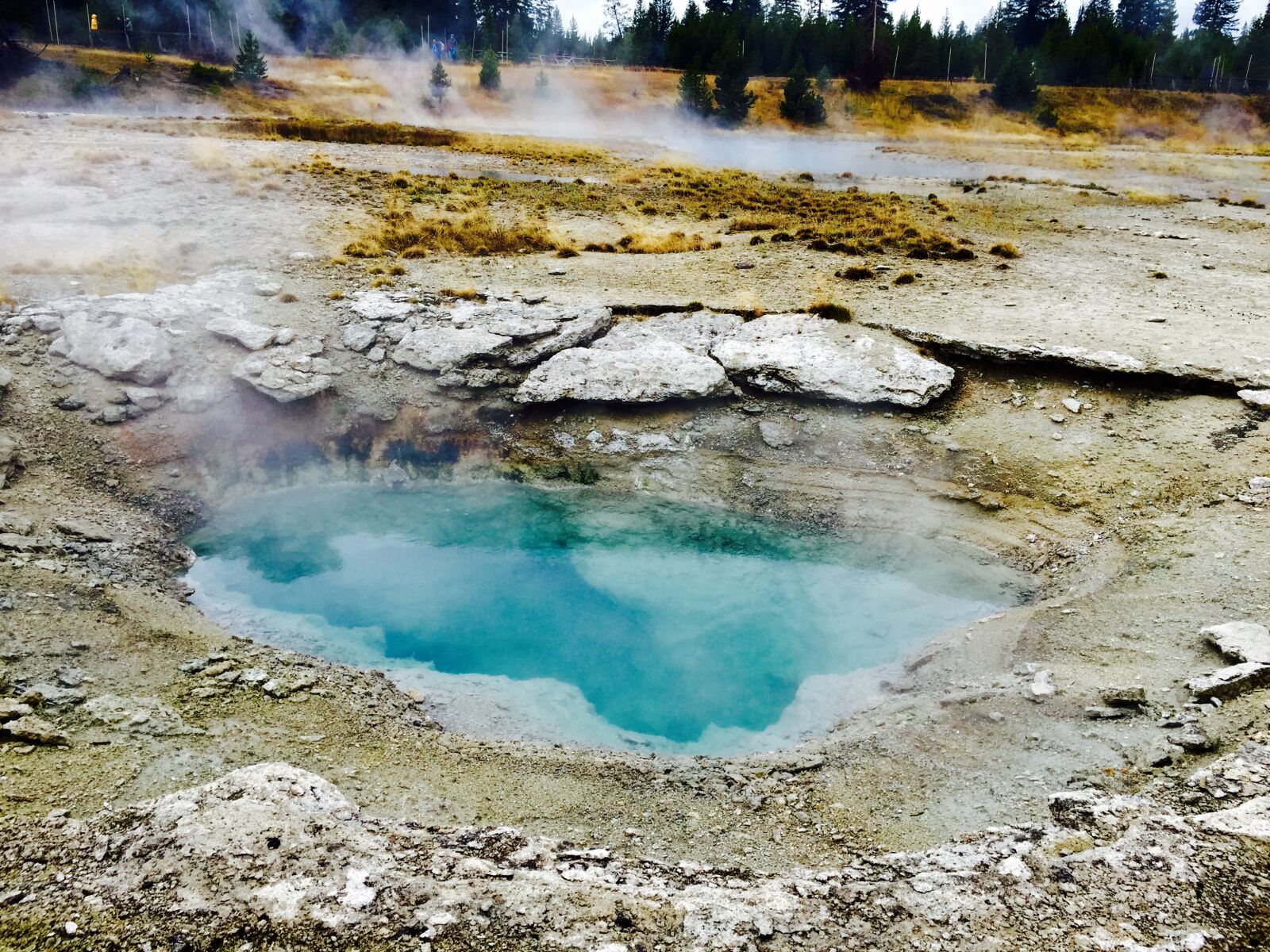 iPhone 6 Plus back camera 4.15mm f/2.2 sample photo. Yellowstone, vacation, geological photography