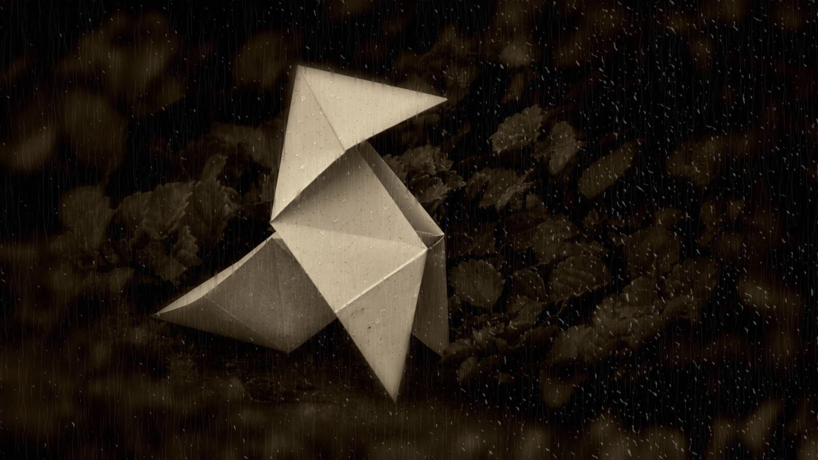 24-200mm F2.8 sample photo. Origami, pajara paper, paper photography
