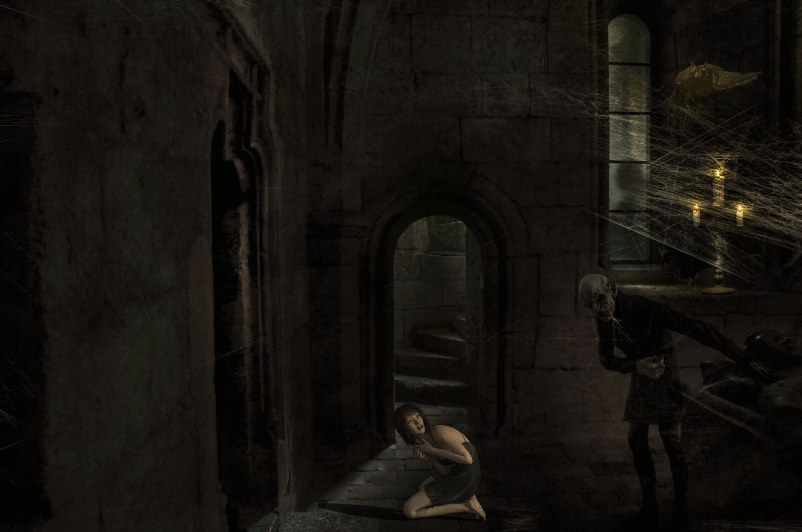 Nikon D90 sample photo. Fantasy, spooky, crypt photography