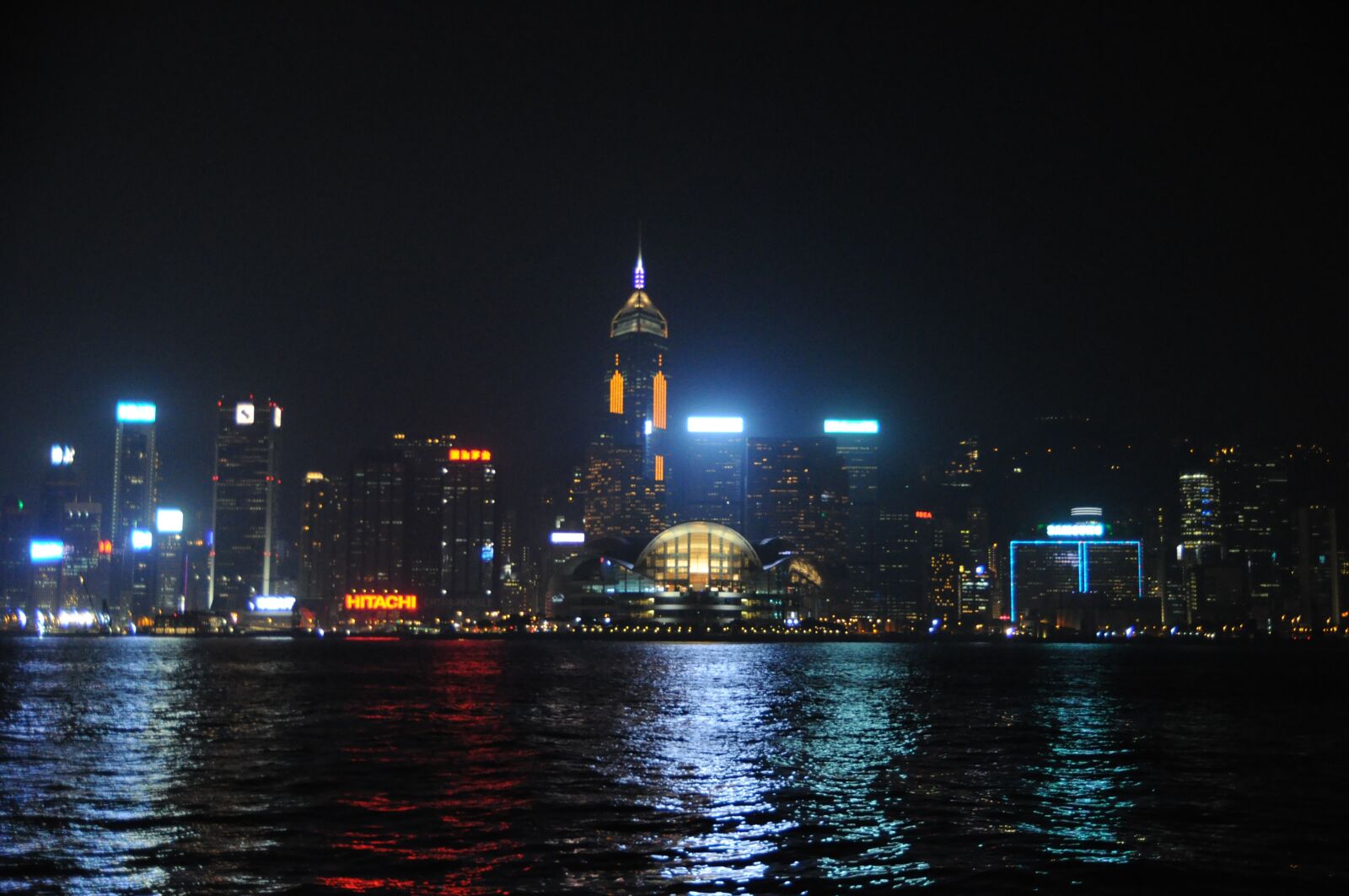Nikon D90 sample photo. River, skyscraper, night photography
