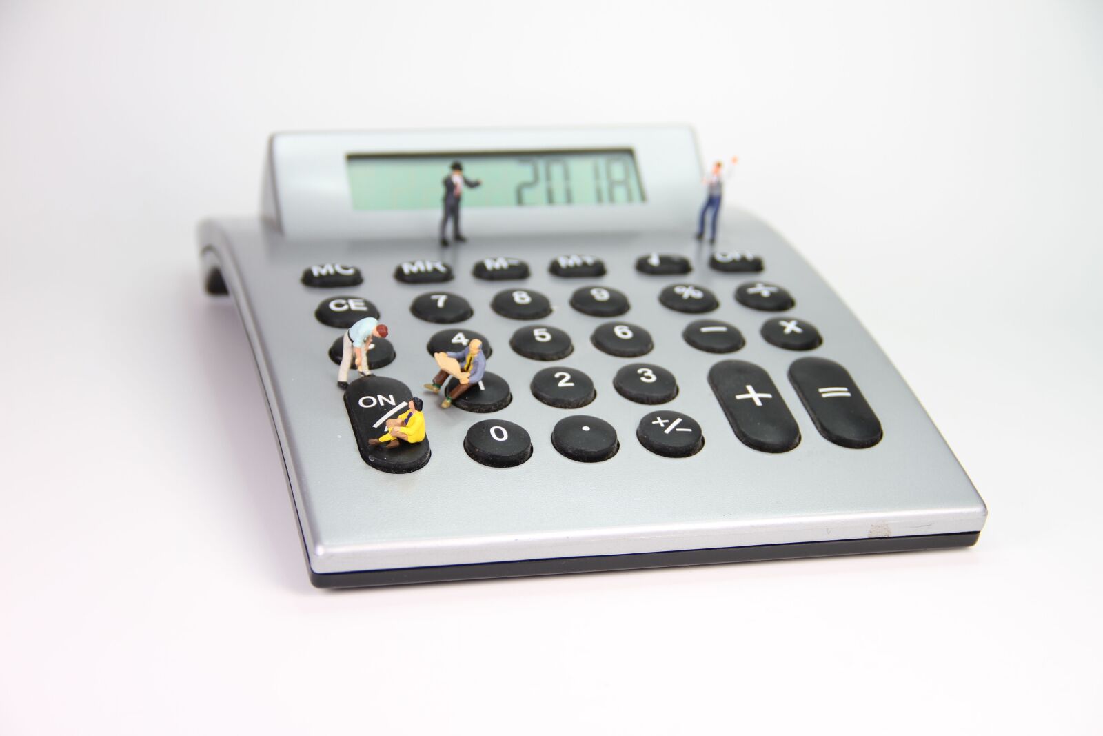 Canon EOS 7D sample photo. Calculator, number, miniature figures photography