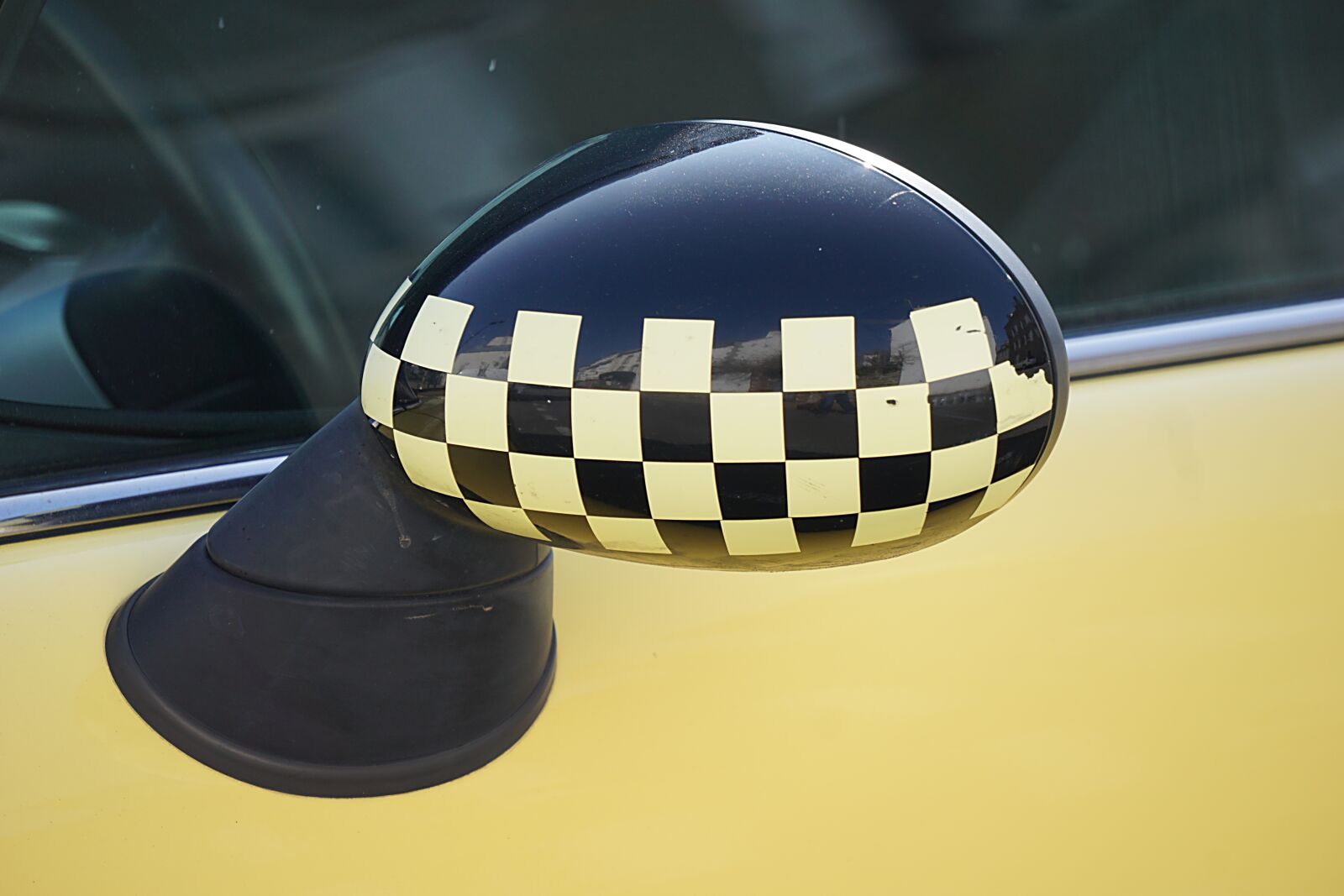 Sony a6000 sample photo. Car, rear view mirror photography