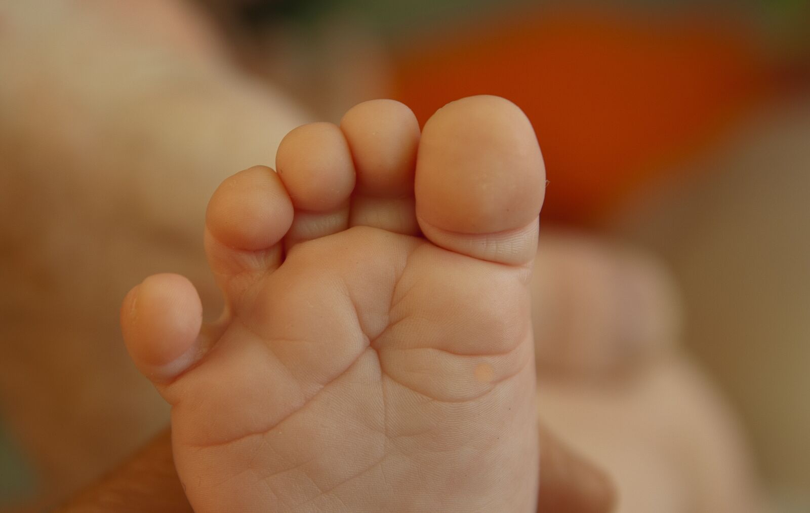 Pentax K10D sample photo. Foot, toes, baby photography